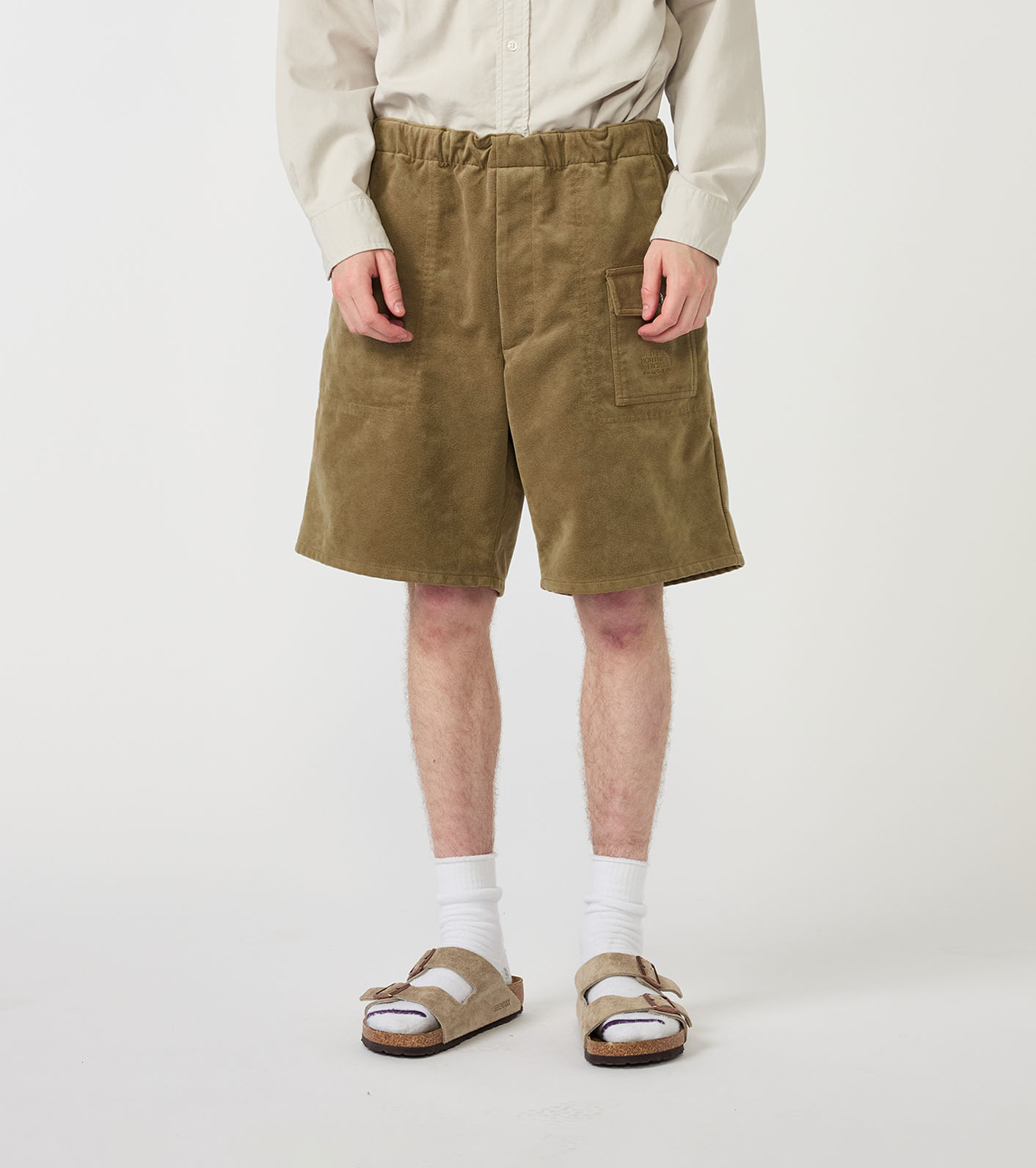 Synthetic Leather Field Shorts