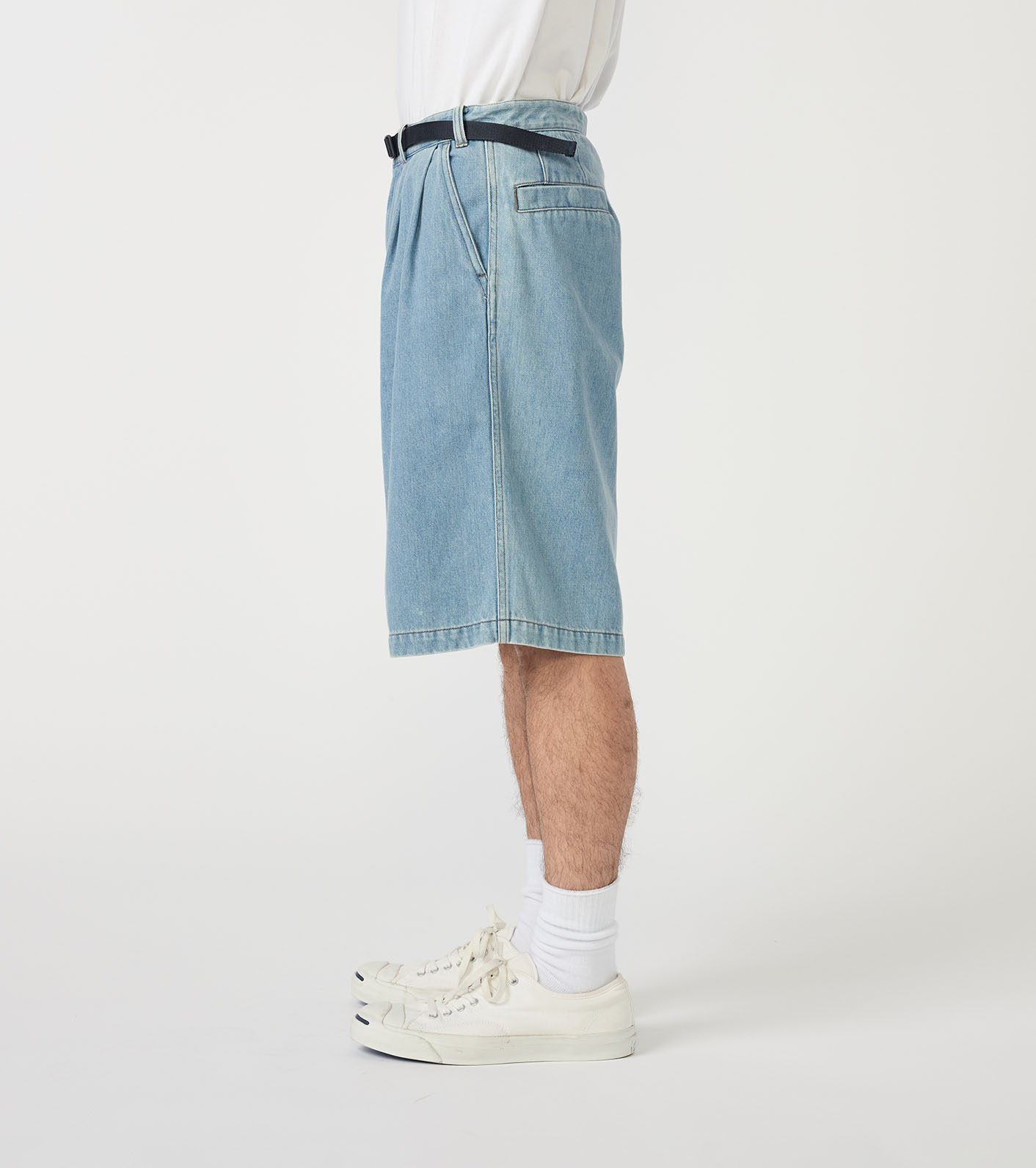 Denim Tuck Field Shorts