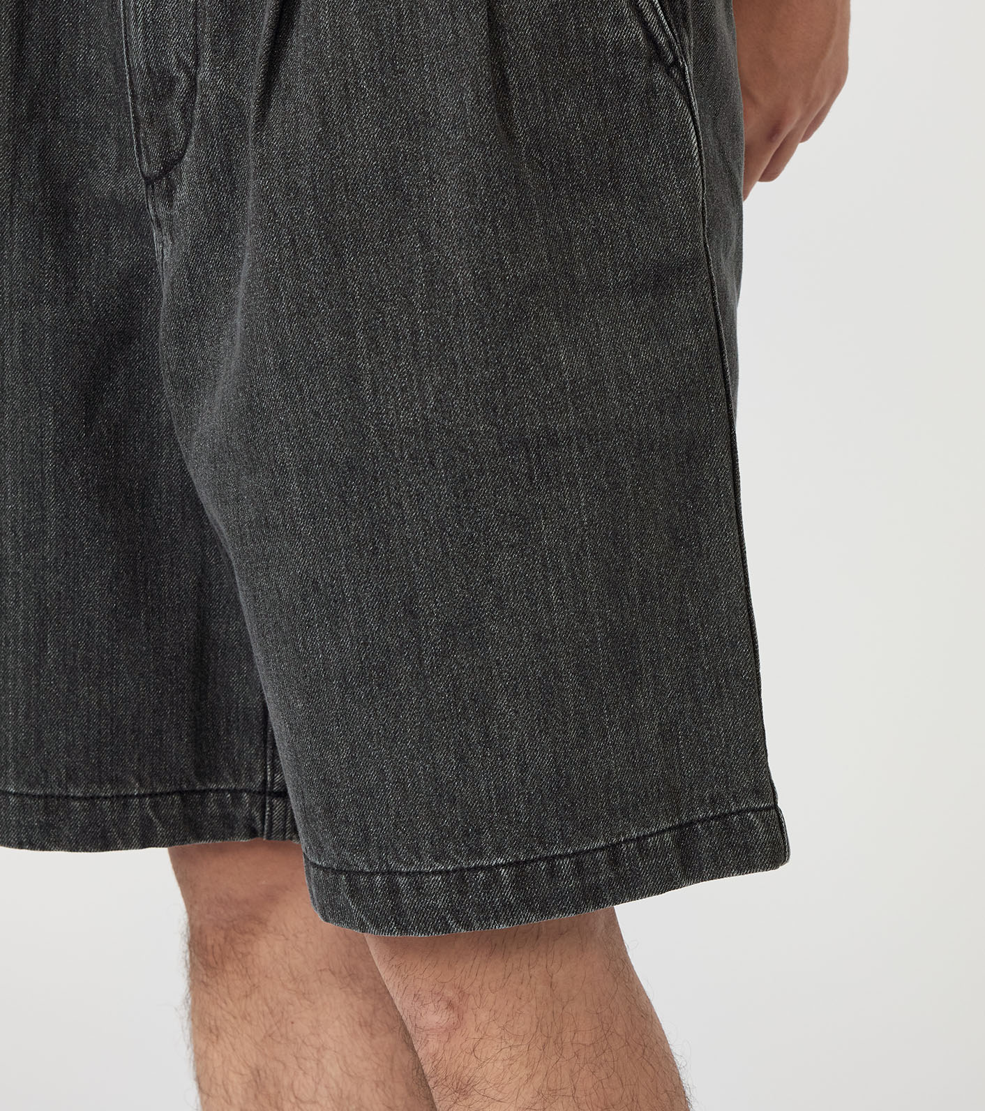 Denim Tuck Field Shorts