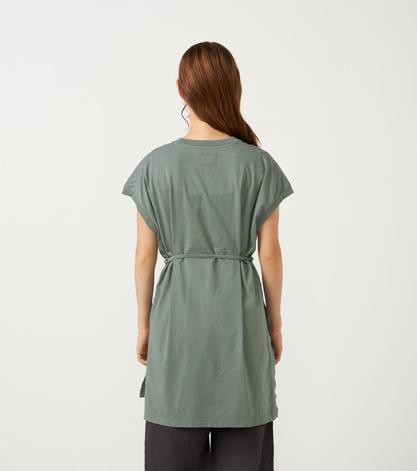 Garment Dyed Field Belted Dress