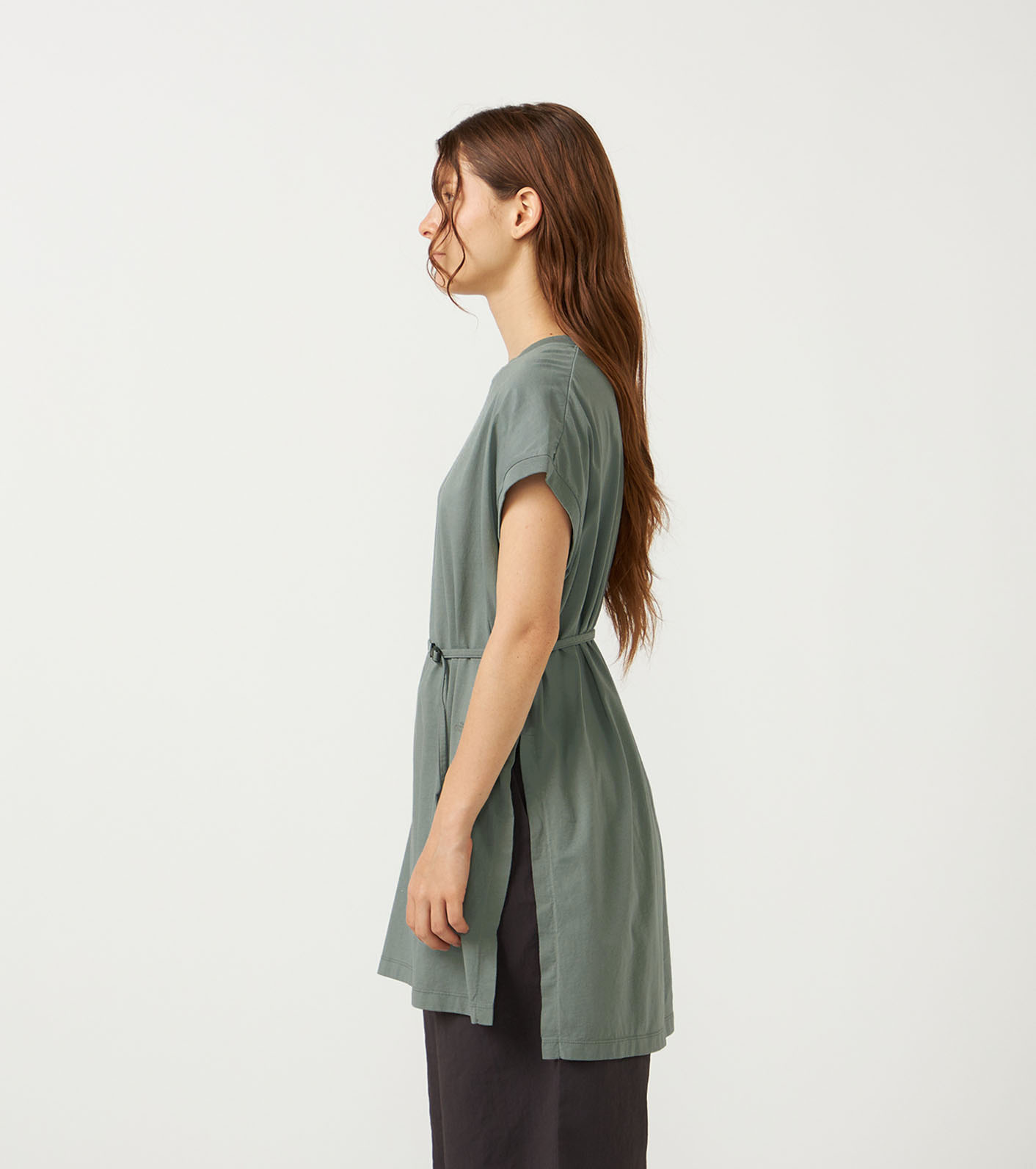 Garment Dyed Field Belted Dress