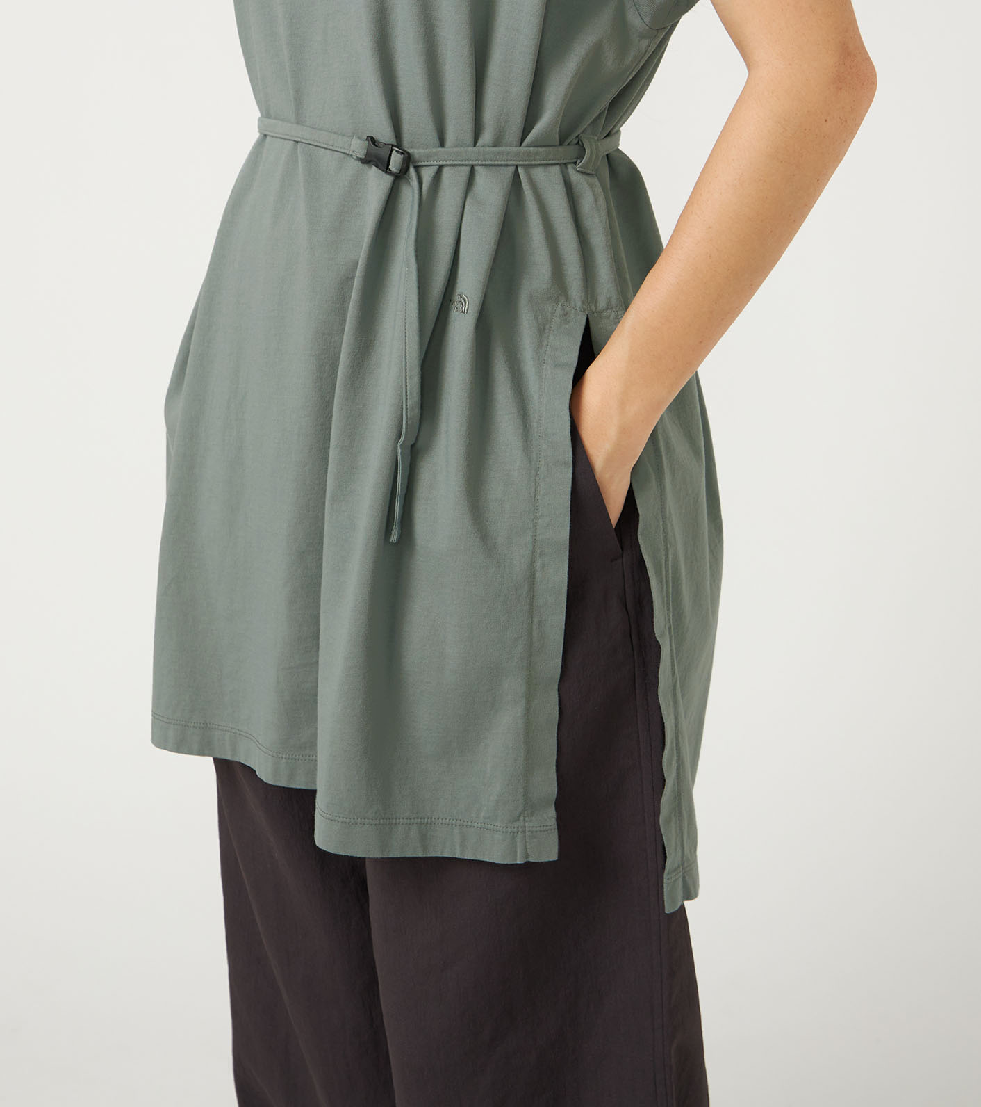 Garment Dyed Field Belted Dress