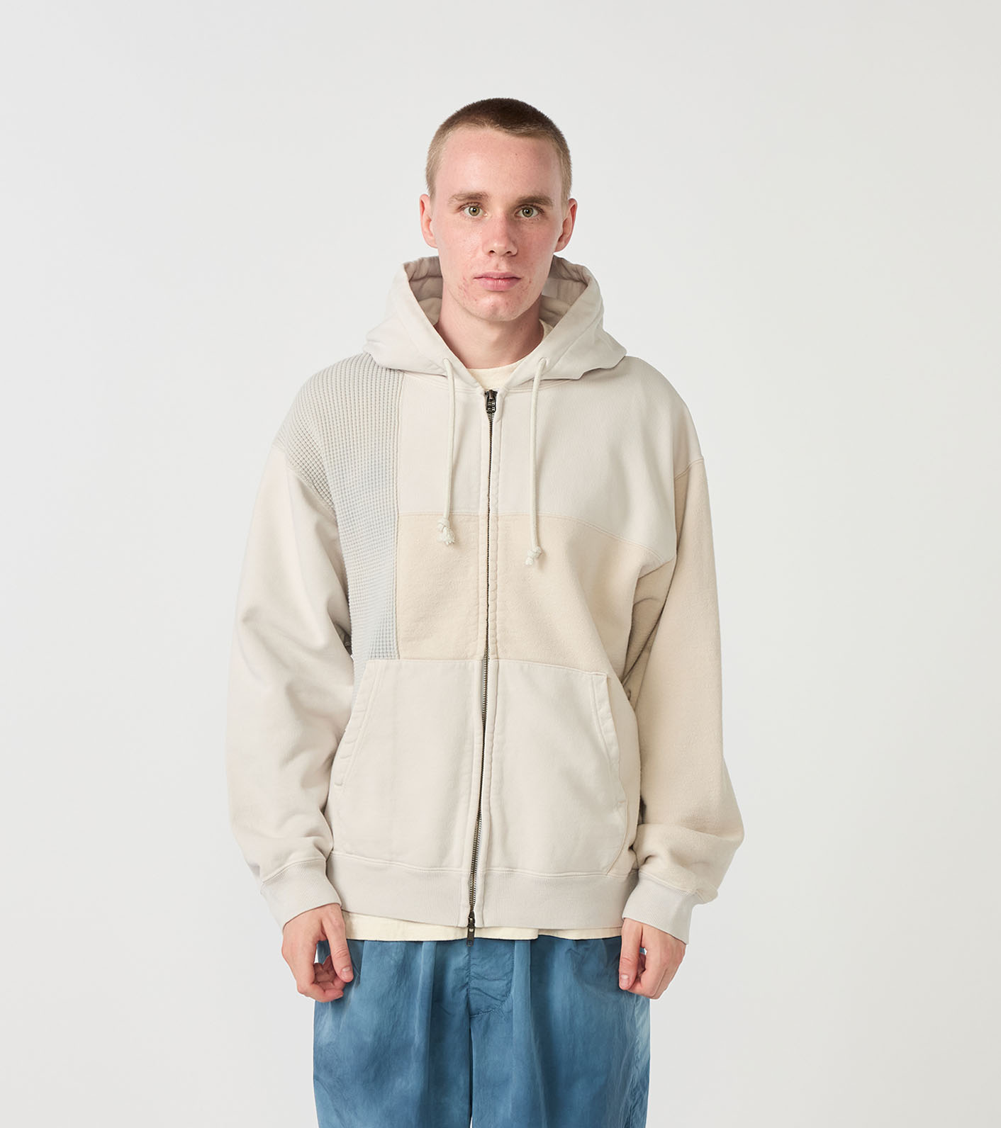 Field Patchworked Zip Up Parka