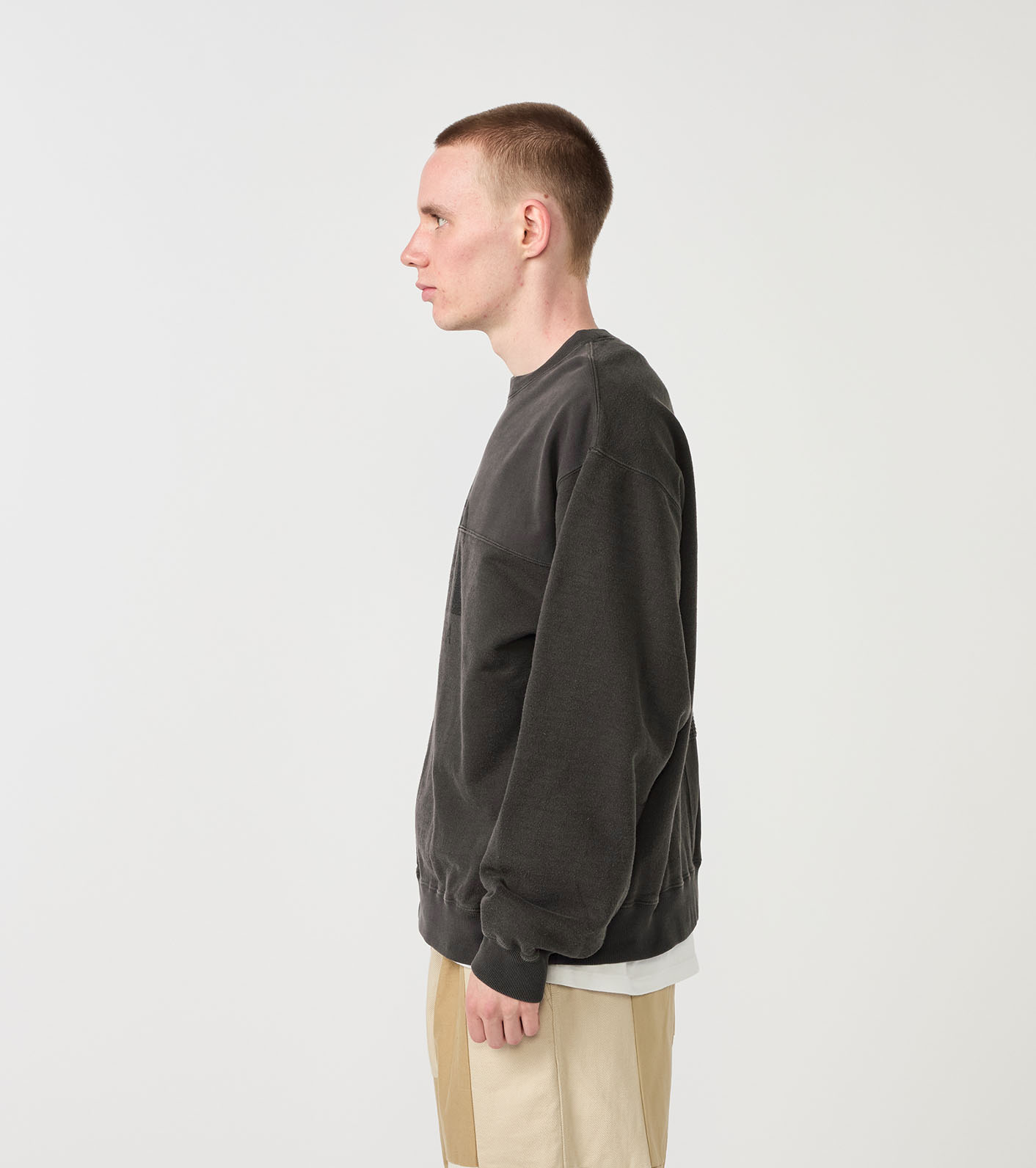 Field Patchworked Crewneck Sweatshirt