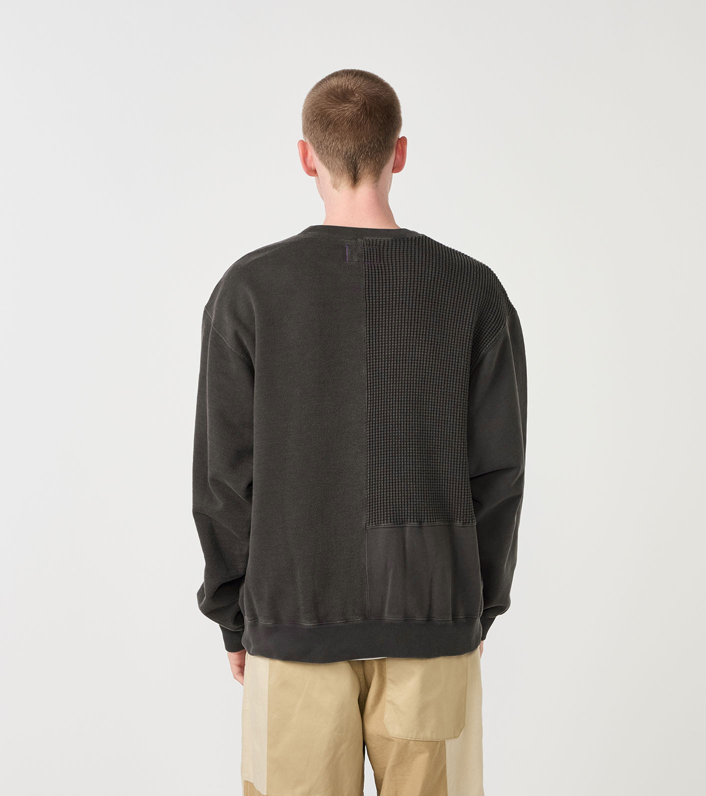 Field Patchworked Crewneck Sweatshirt