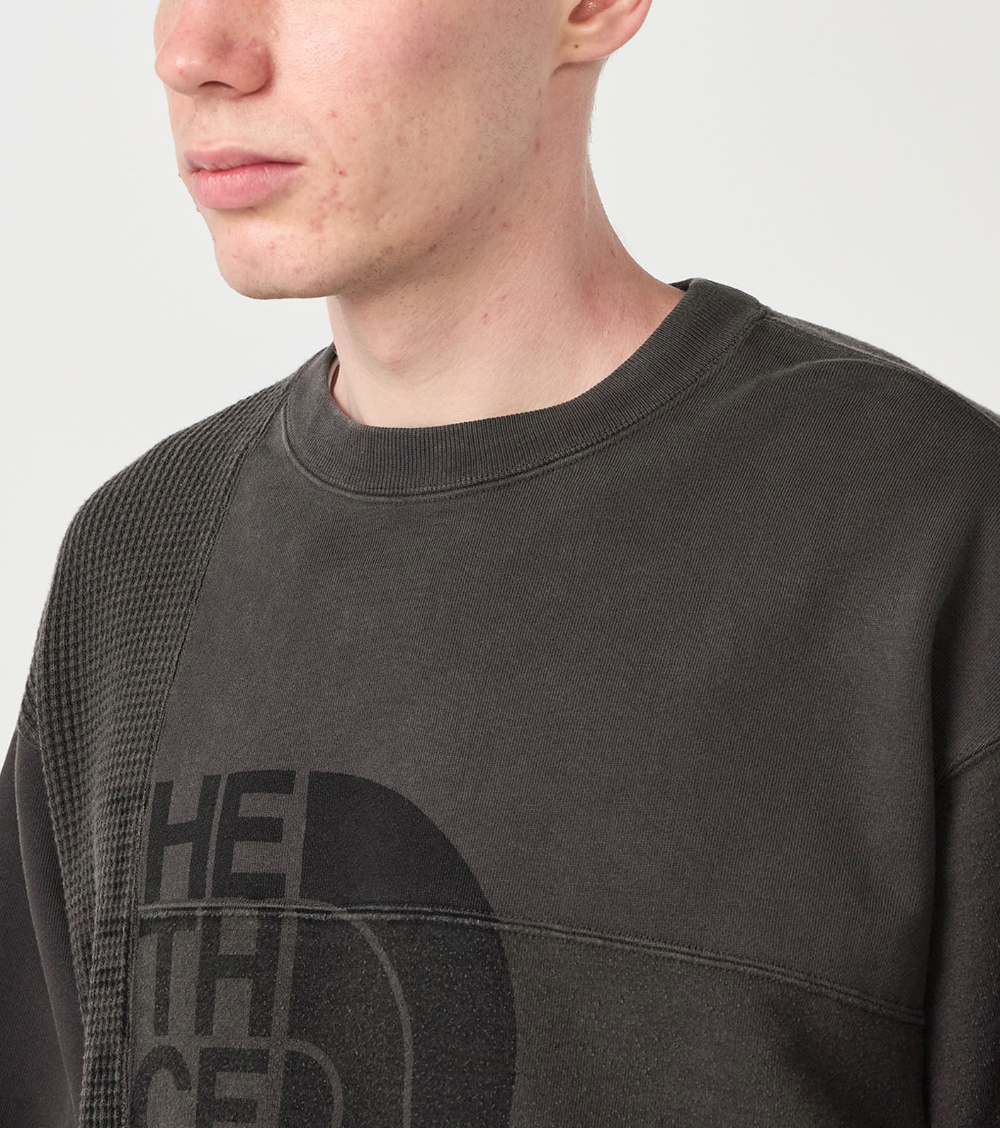 Field Patchworked Crewneck Sweatshirt