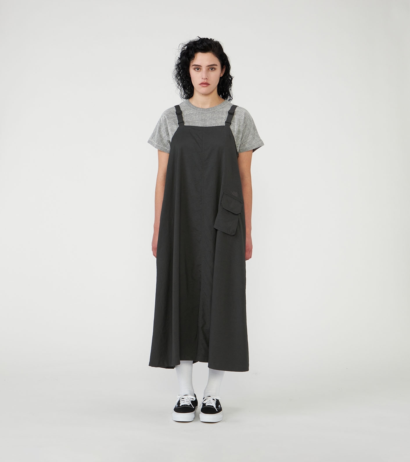Nylon Twill Field Jumper Dress