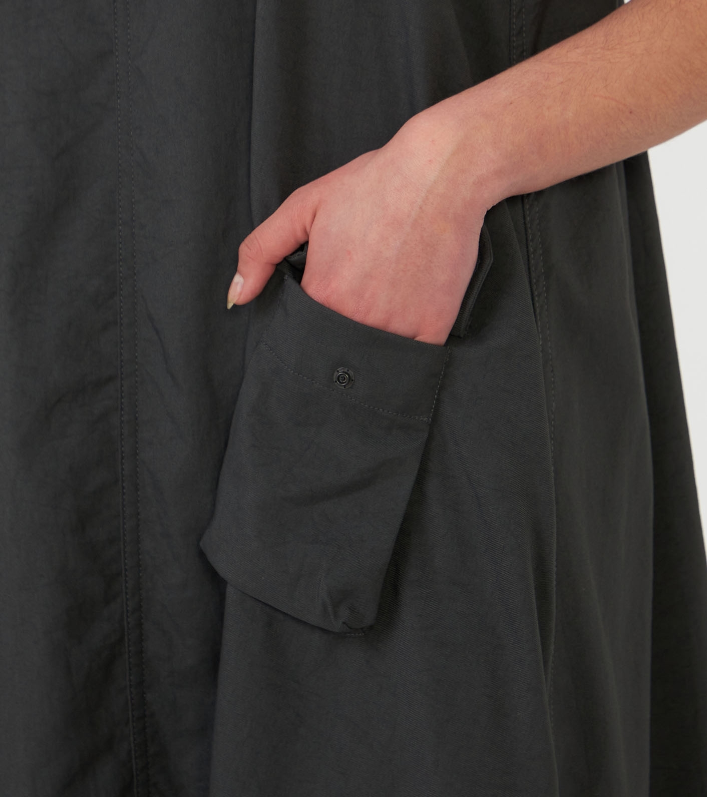 Nylon Twill Field Jumper Dress