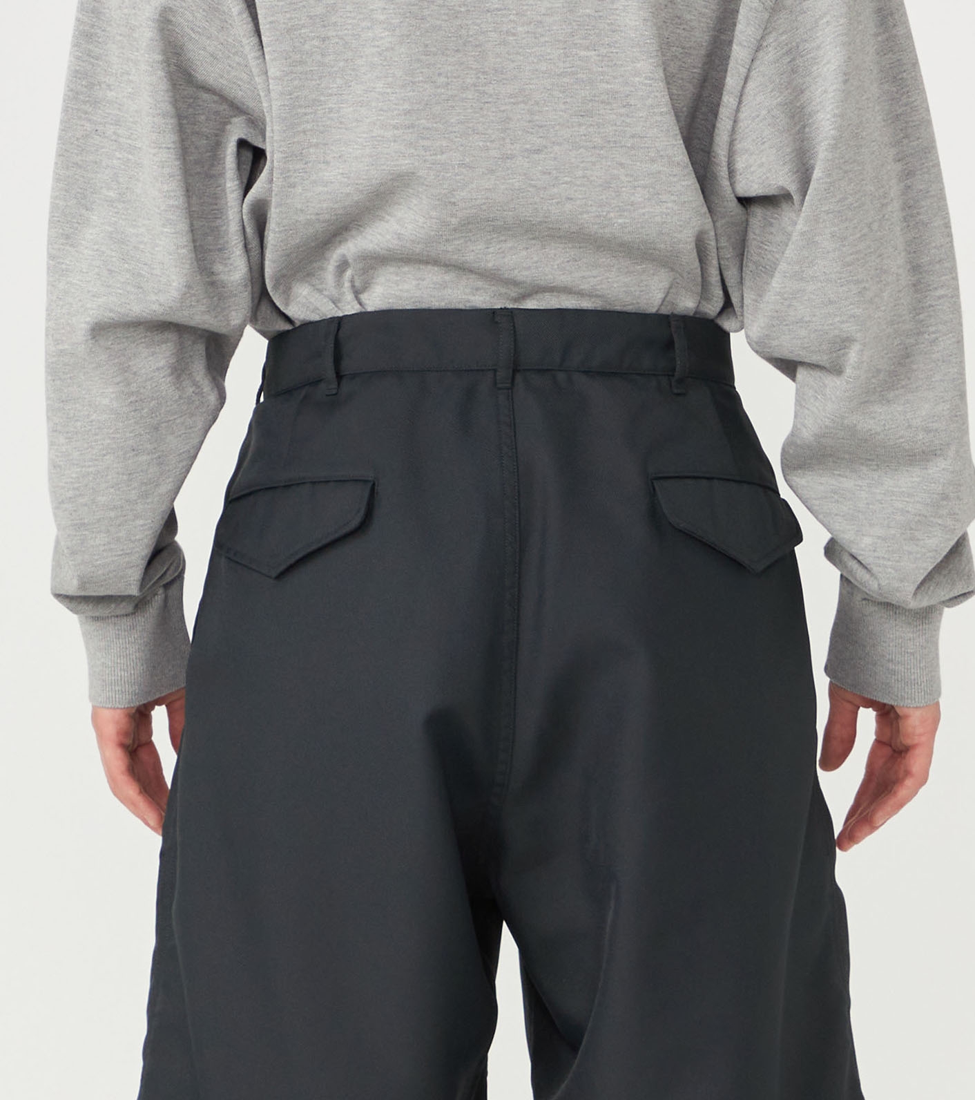 Polyester Twill Double Pleated Shorts