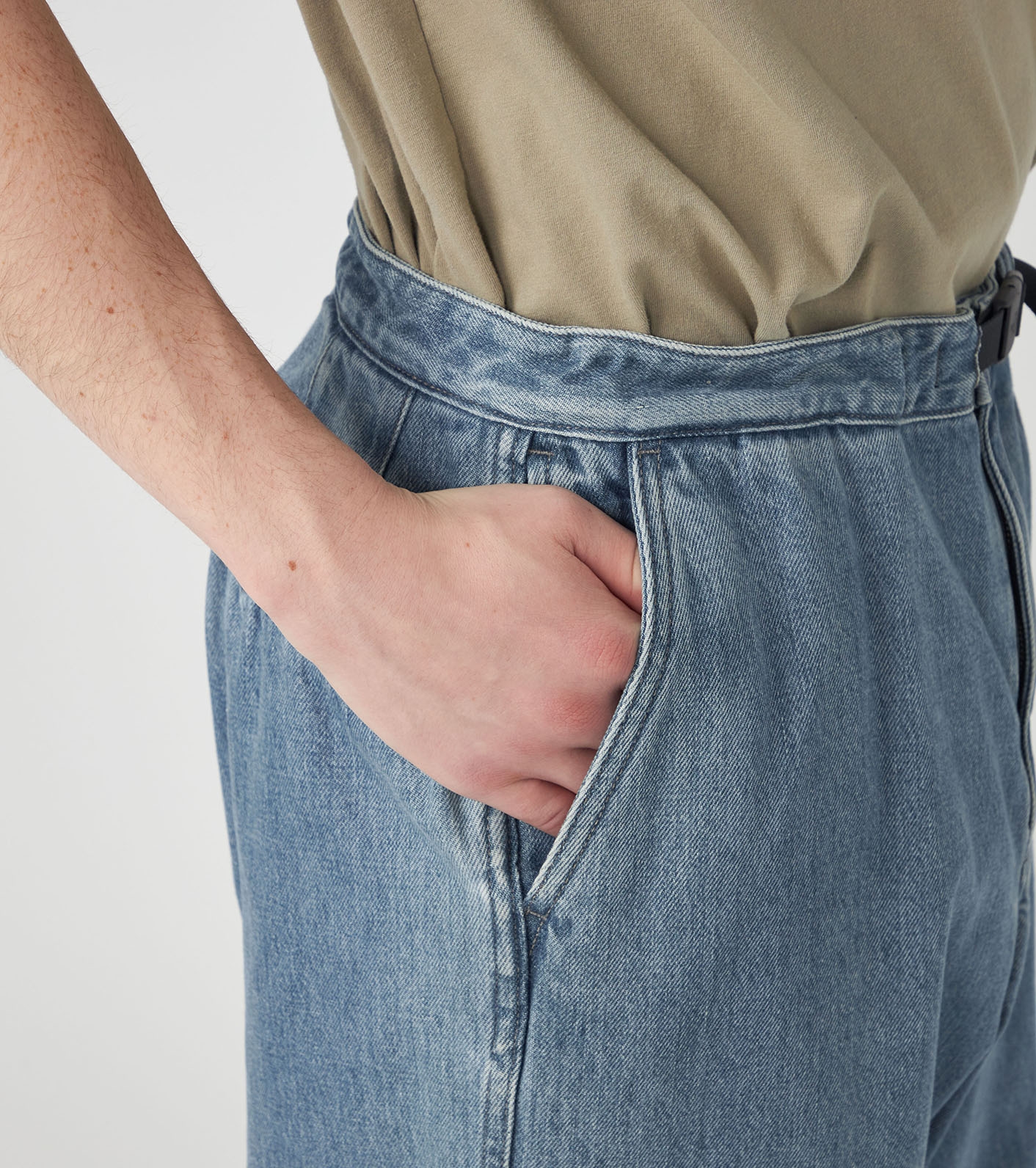 Denim Wide Tapered Field Pants