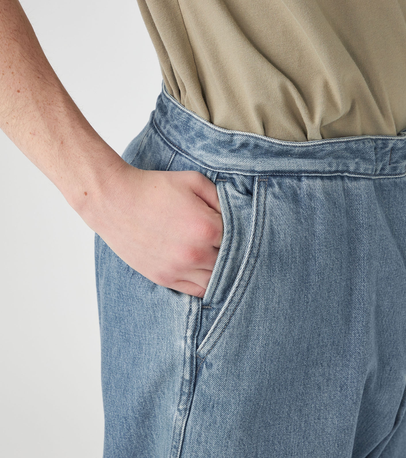 Denim Wide Tapered Field Pants
