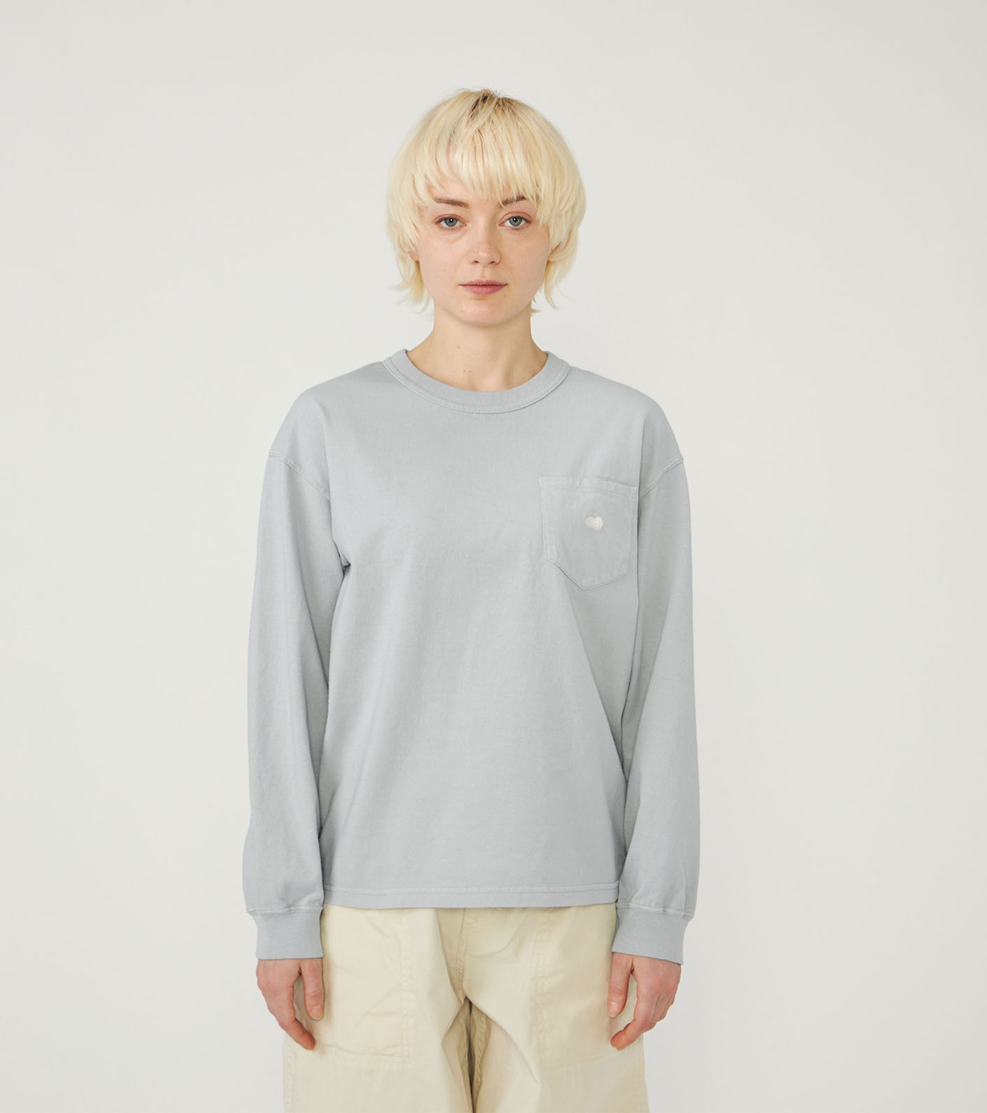8oz Field Long Sleeve Pocket Tee