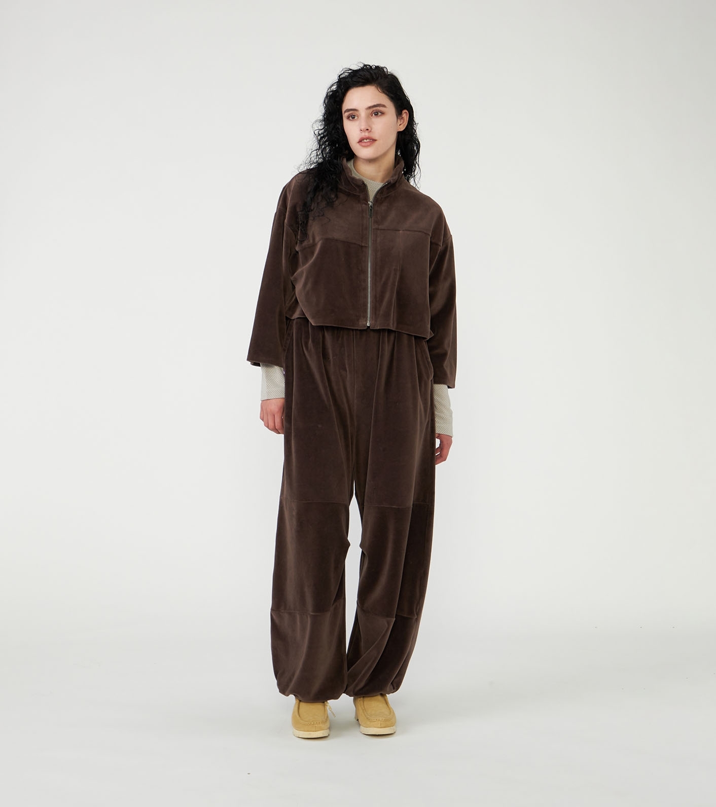 Field Velour Cropped Jacket