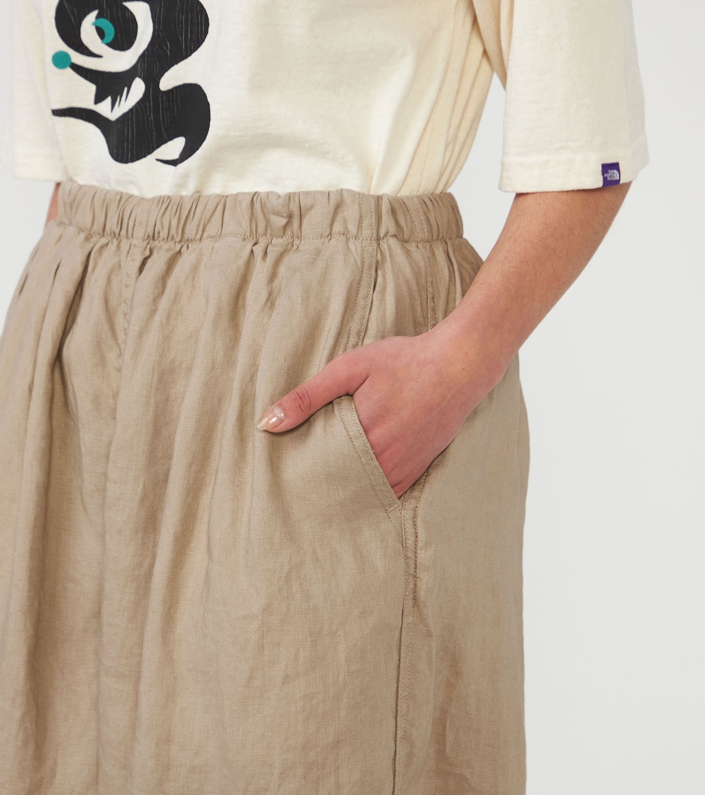 Hemp Field Shirred Pants