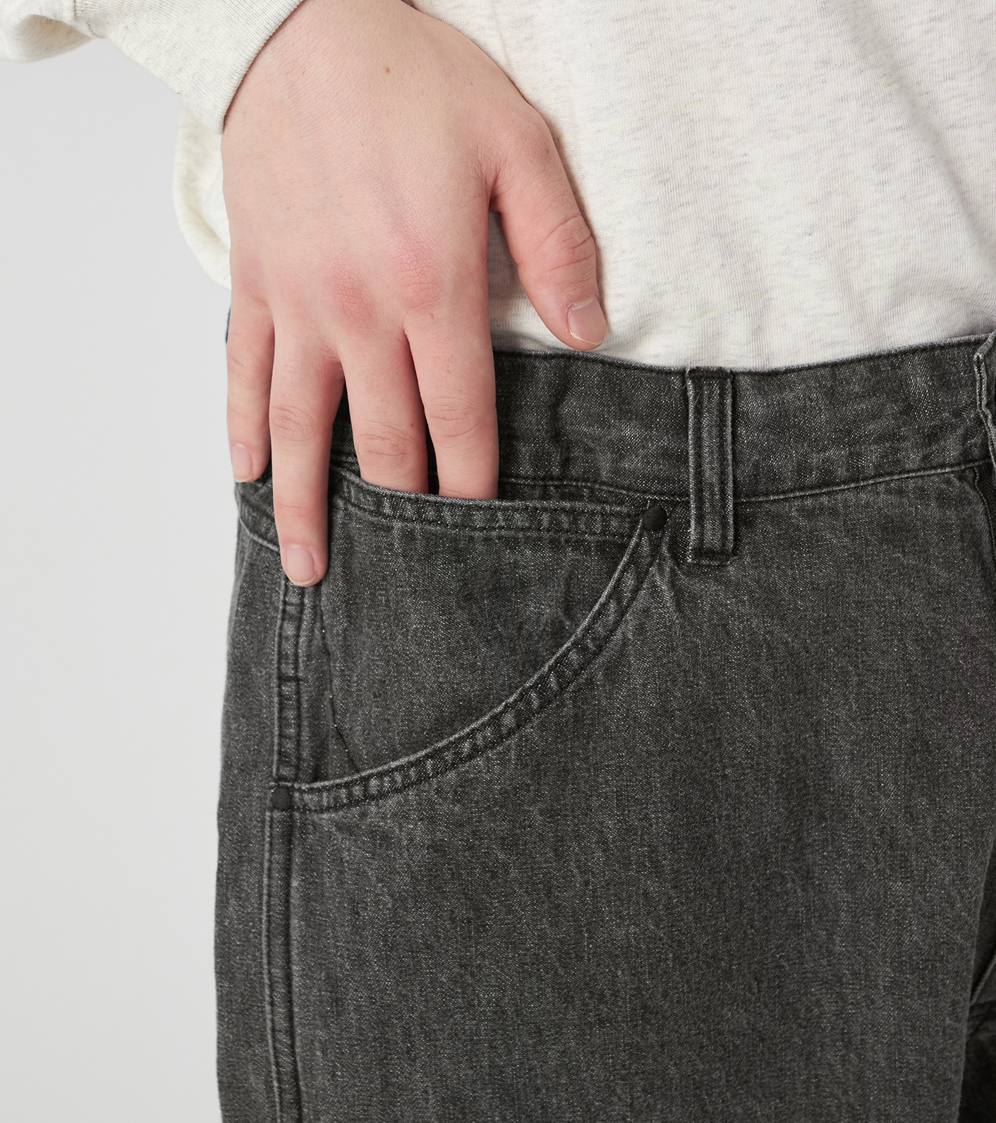 Linen Cotton Denim Field Pants