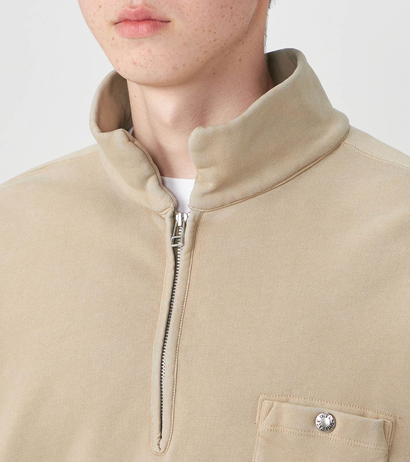 Garment Dyed Field Half Zip Sweatshirts