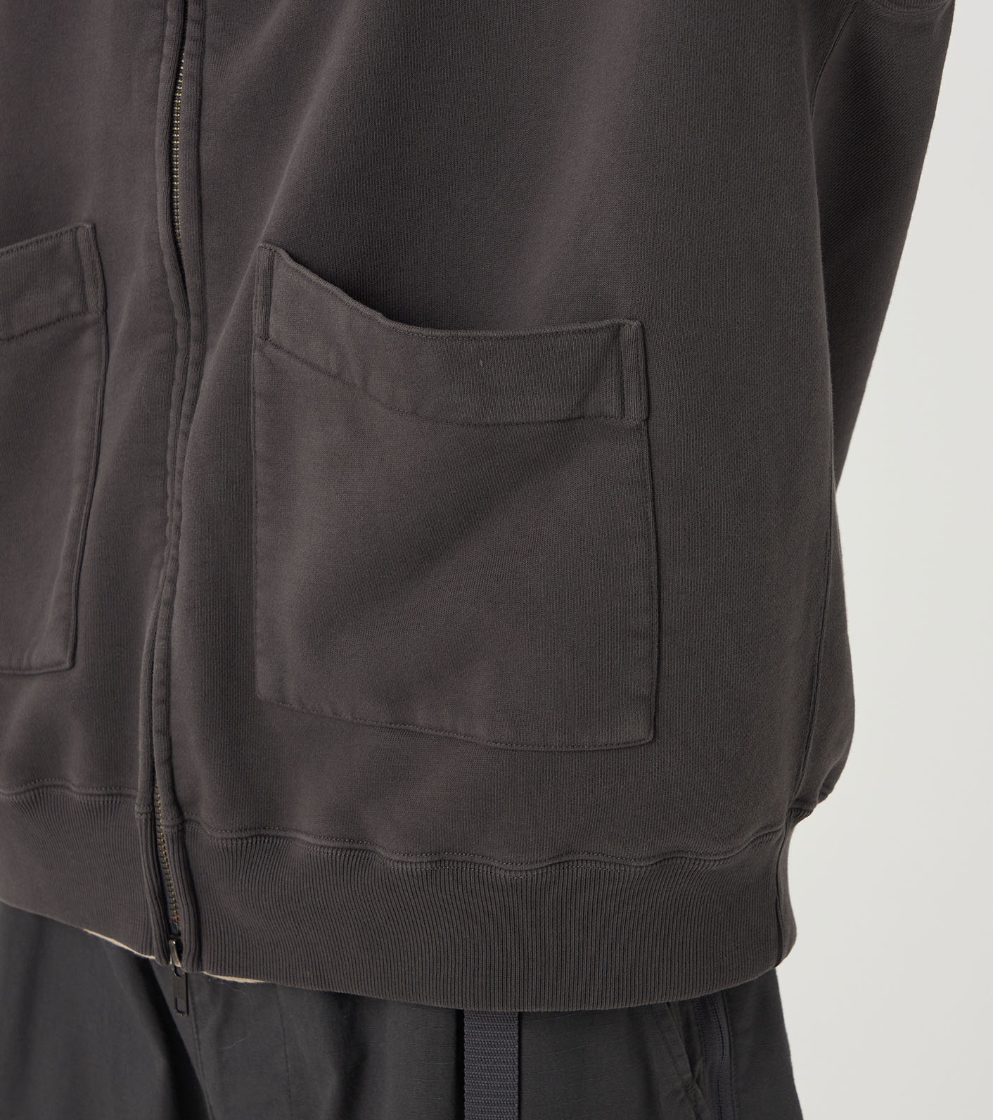 Garment Dyed Field Zip Up Hoodie