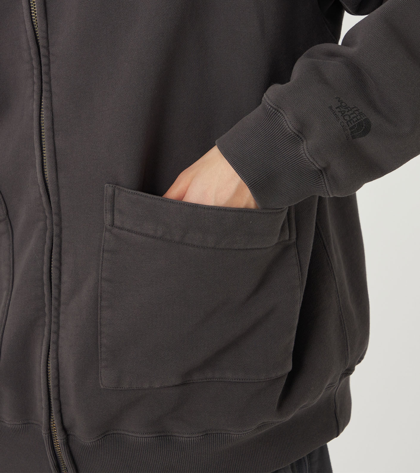 Garment Dyed Field Zip Up Hoodie