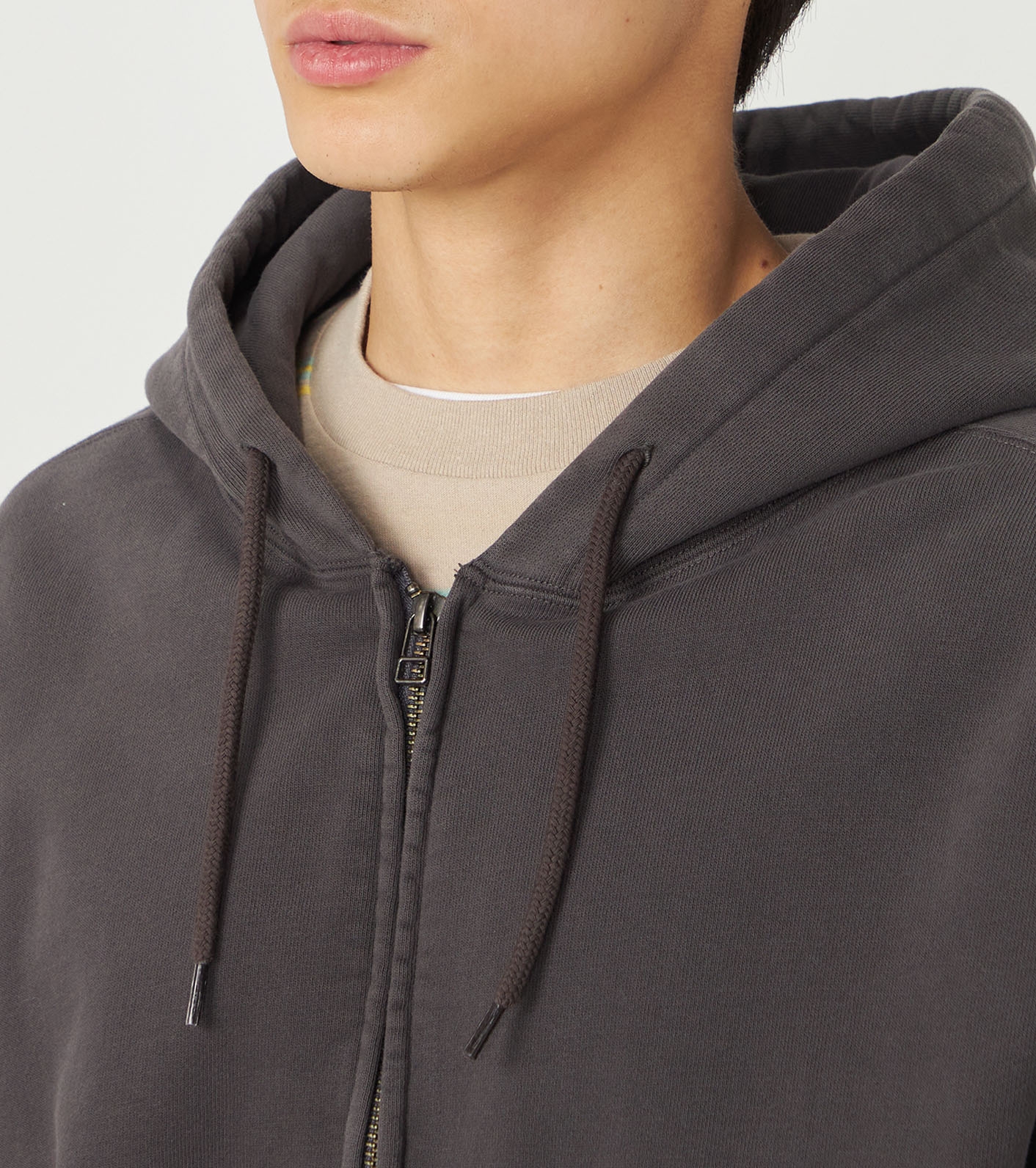 Garment Dyed Field Zip Up Hoodie