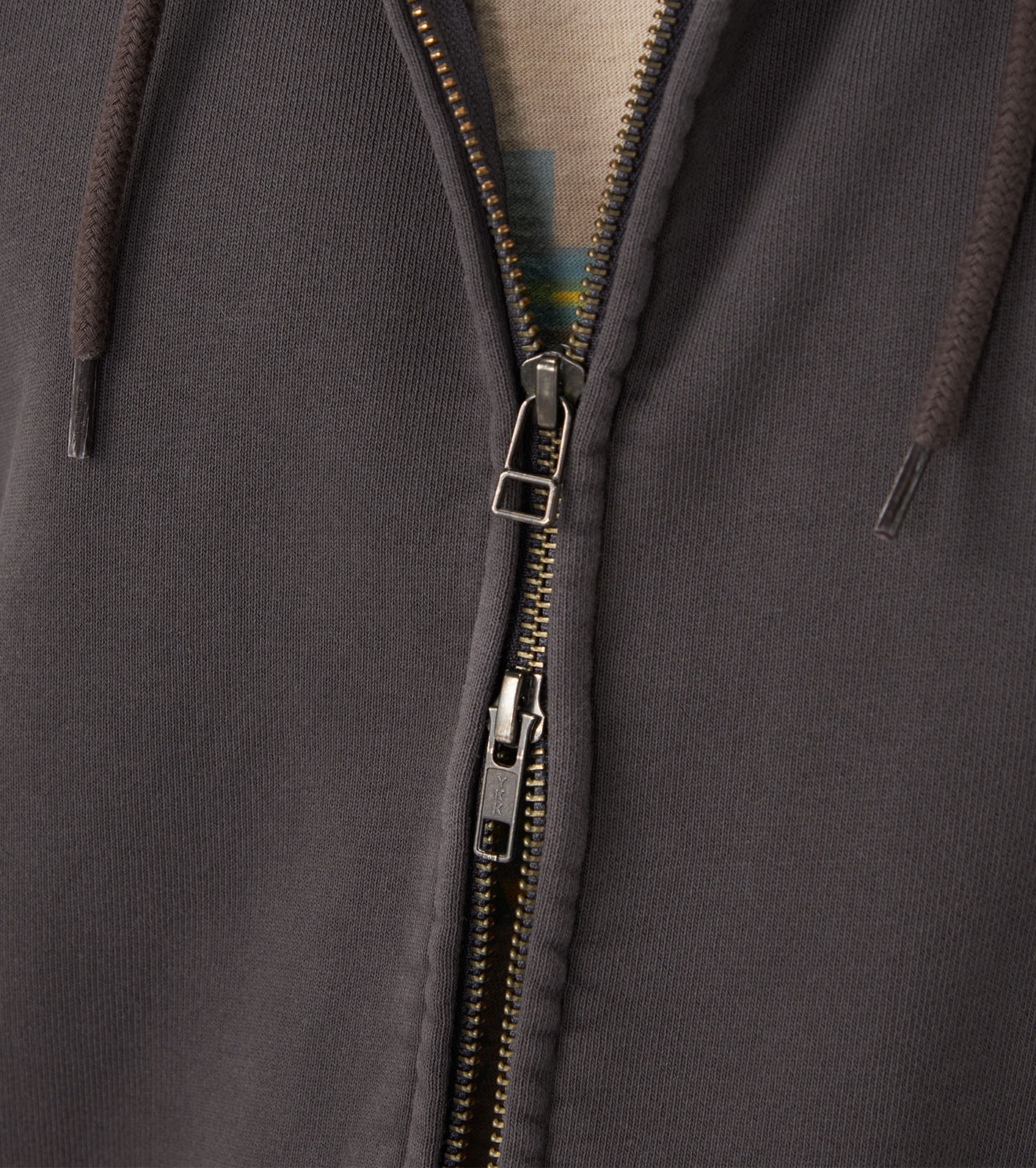 Garment Dyed Field Zip Up Hoodie