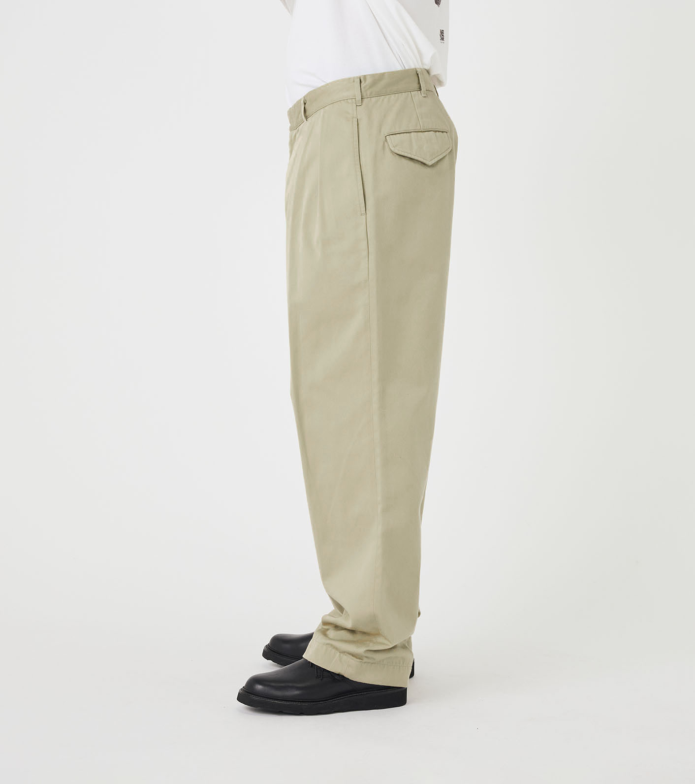 Double Pleated Chino Pants