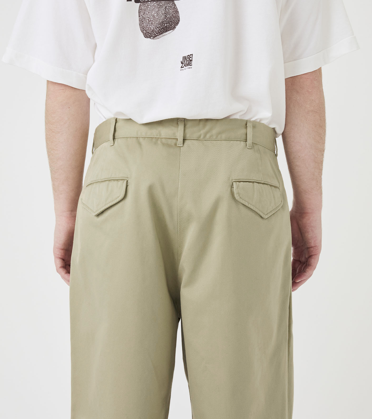 Double Pleated Chino Pants