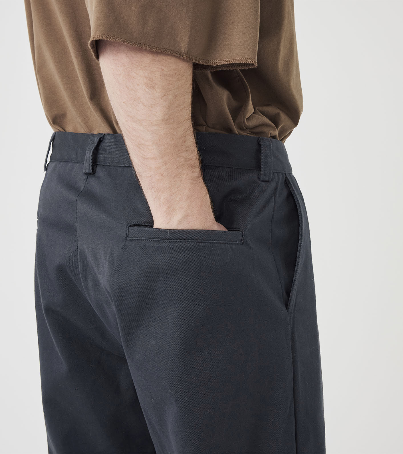 Wide Straight Chino Pants