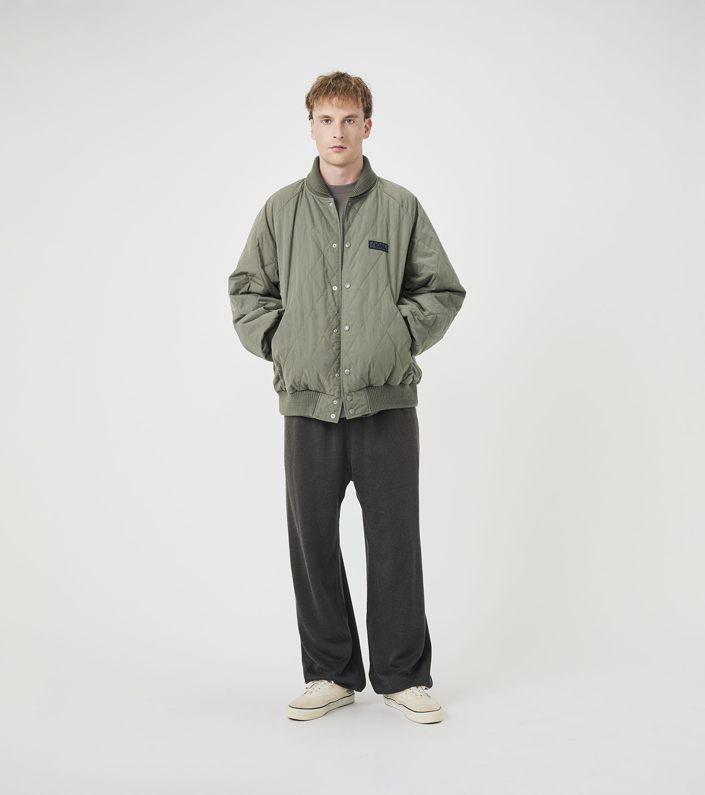 OOAL Quilting Varsity Jacket
