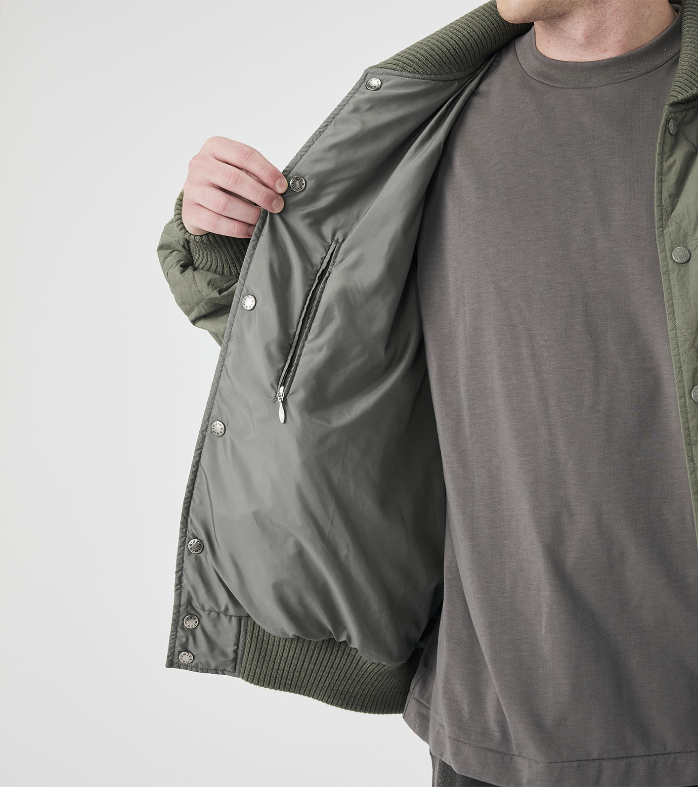 OOAL Quilting Varsity Jacket