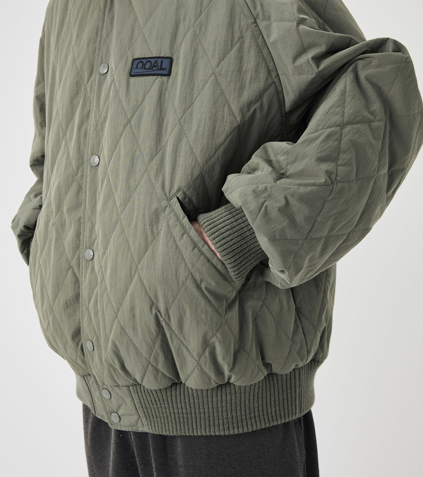 OOAL Quilting Varsity Jacket