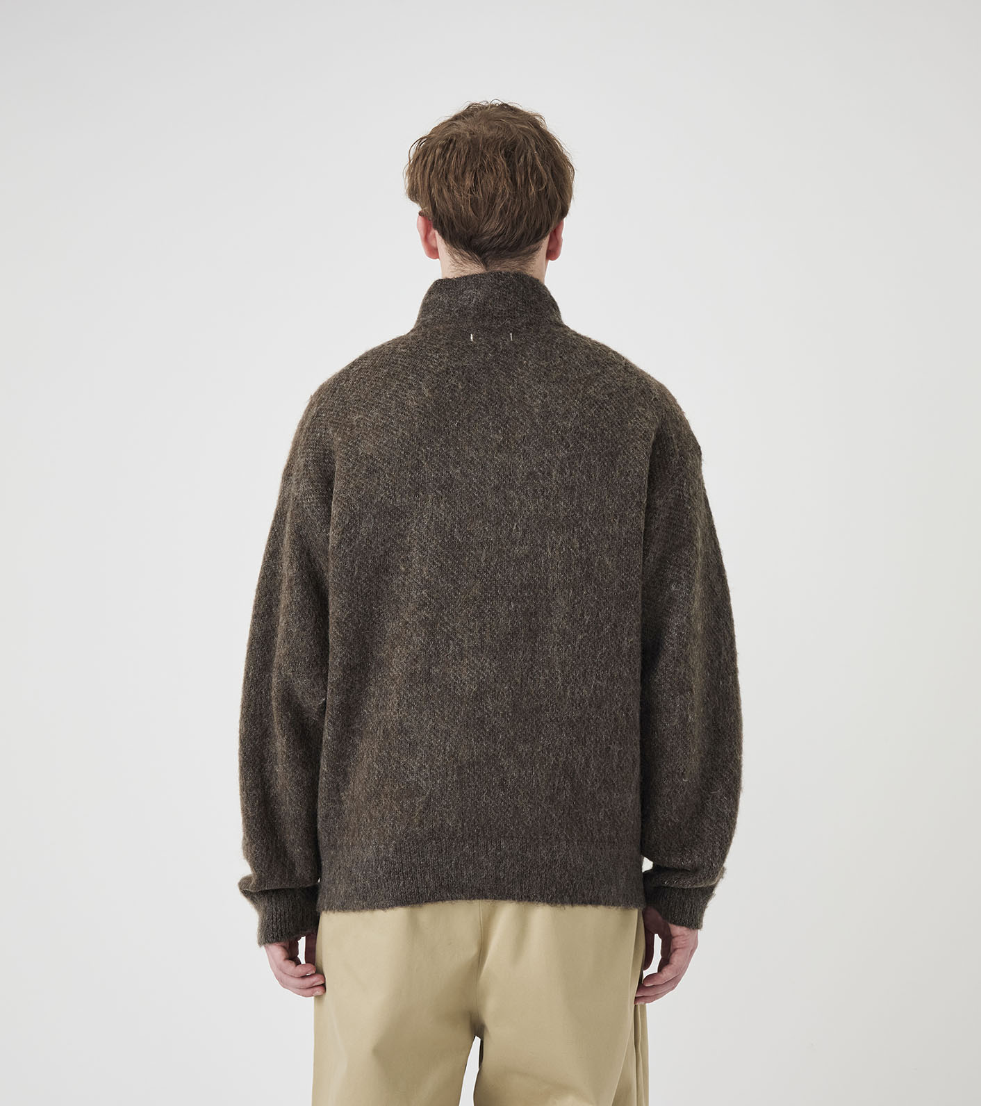 OOAL Zip Up Mohair Jacket