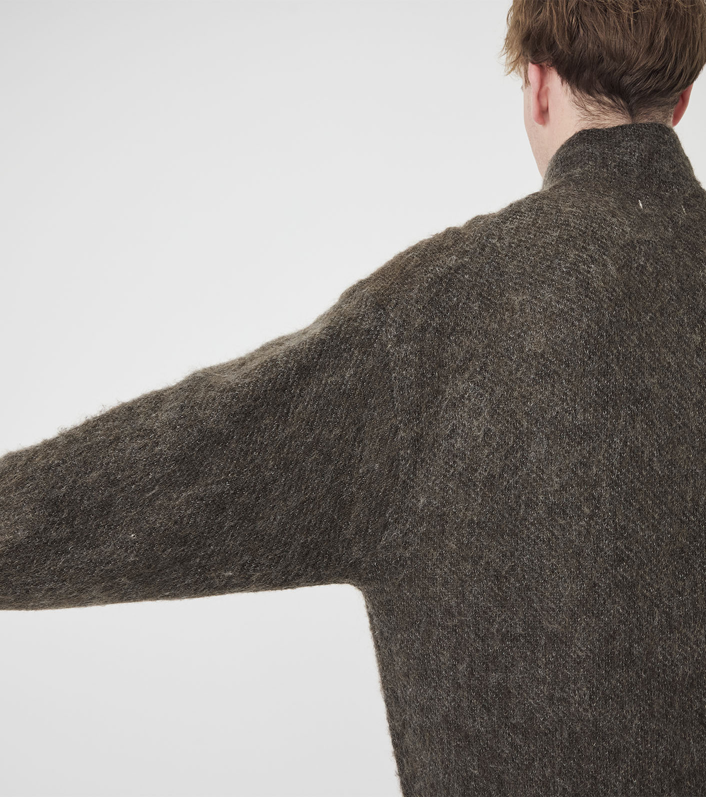 OOAL Zip Up Mohair Jacket