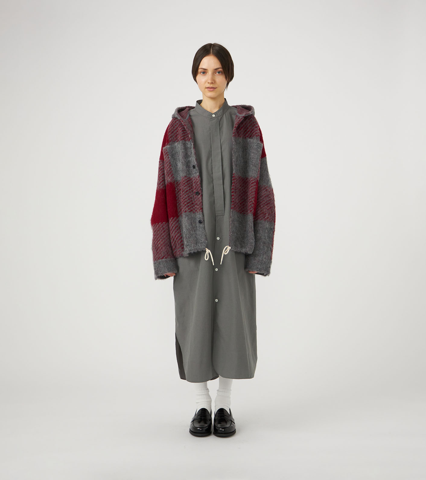 OOAL Mohair Hooded Jacket