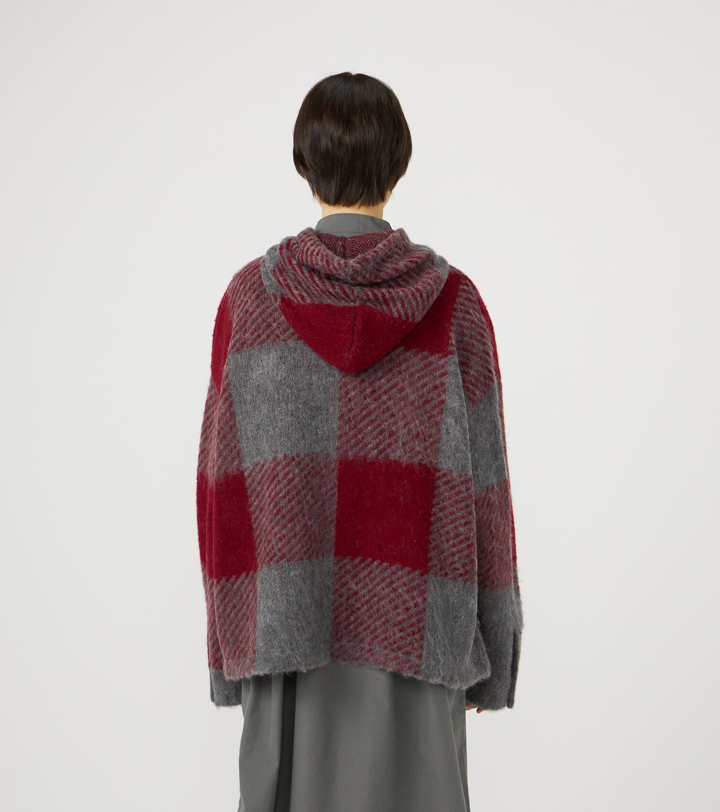 OOAL Mohair Hooded Jacket