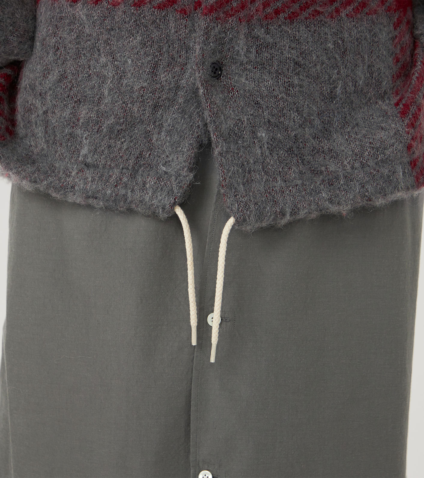 OOAL Mohair Hooded Jacket