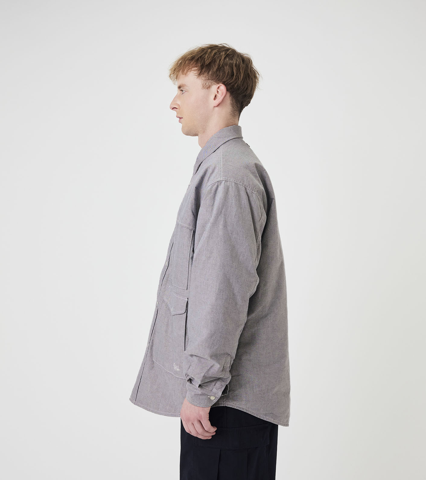 OOAL Cotton Oxford Cruiser Shirt Jacket