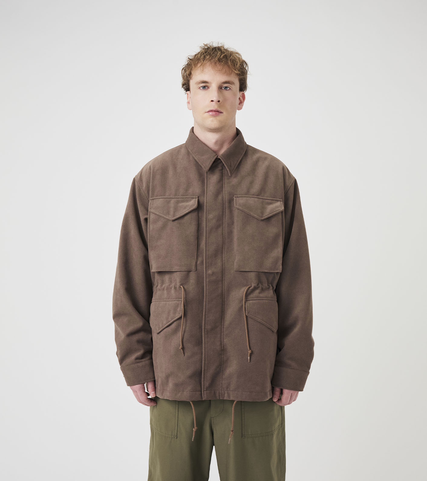 Synthetic Leather Field Jacket