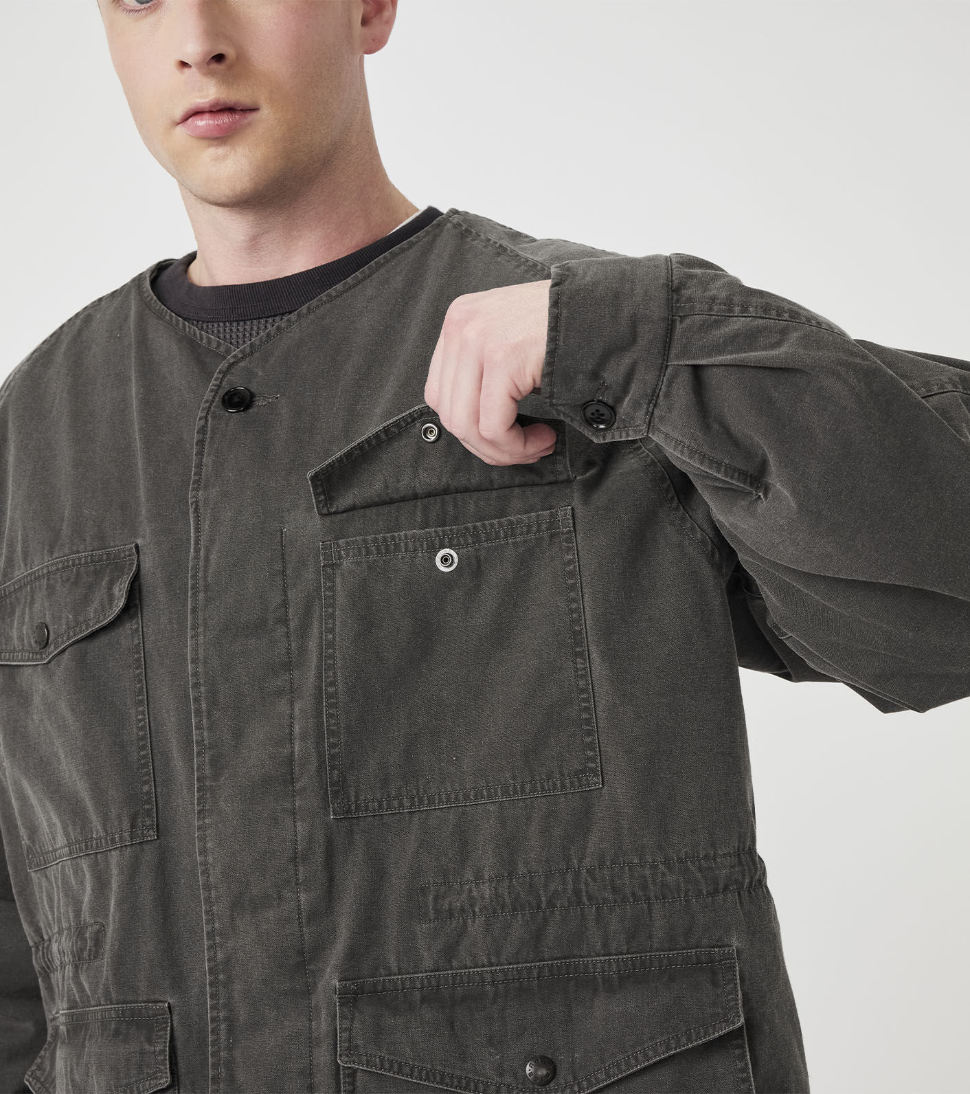 Cotton CORDURA Insulation Collarless Jacket