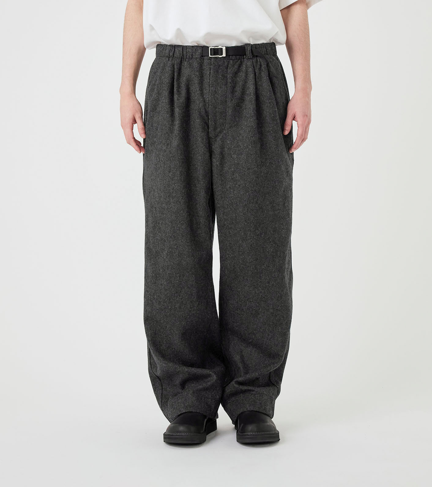 Wool Nylon Melton Pants