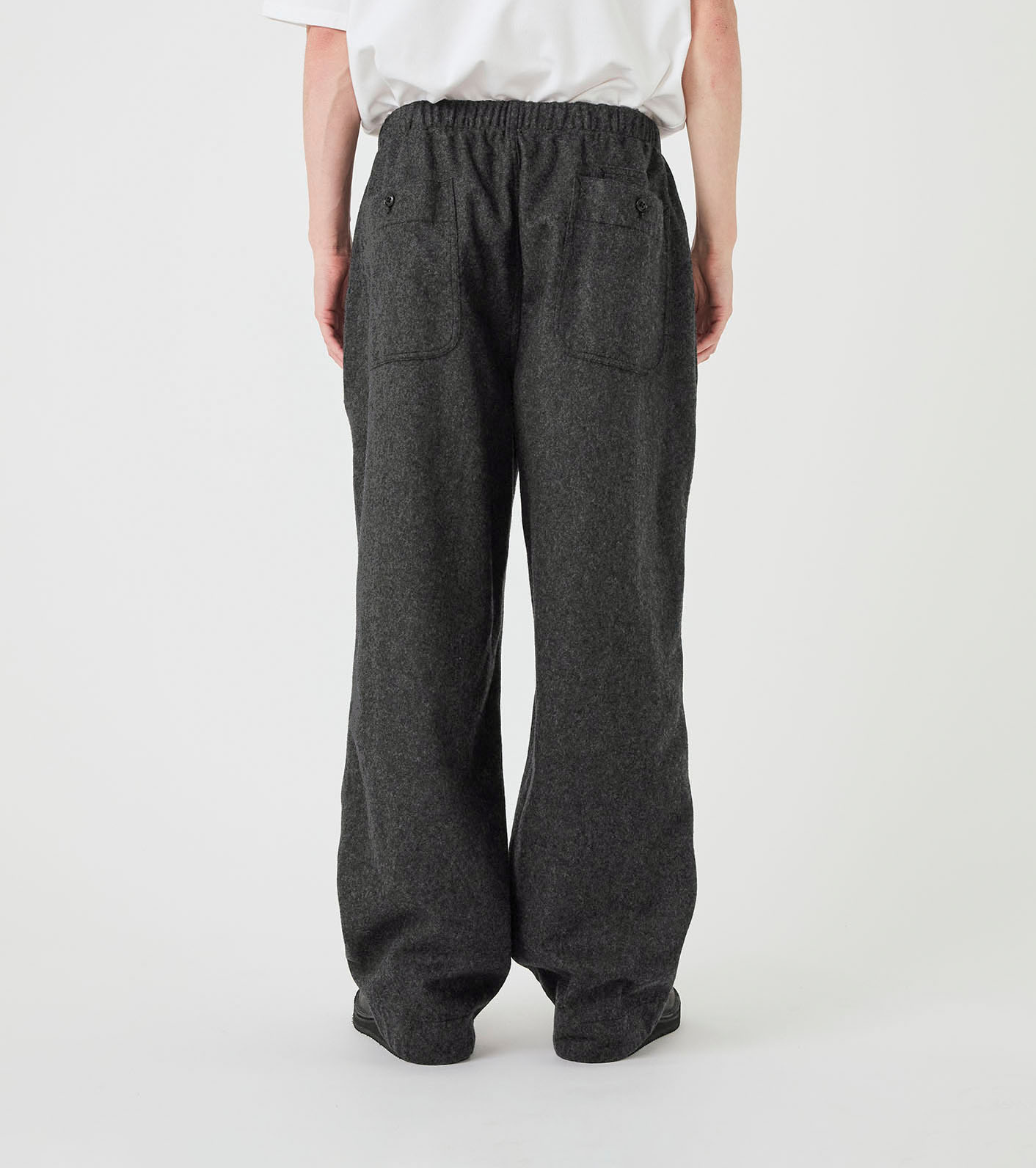 Wool Nylon Melton Pants