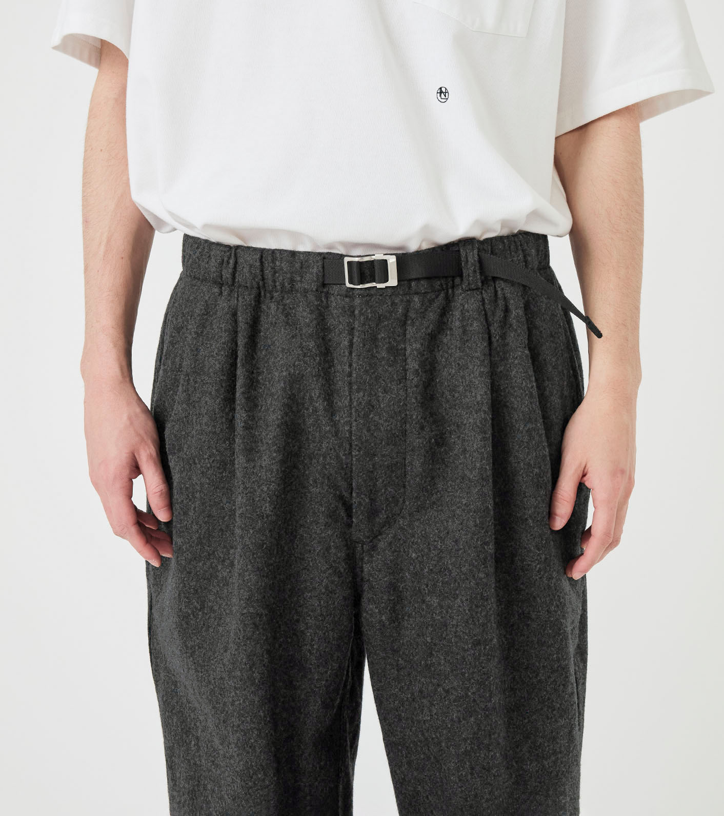 Wool Nylon Melton Pants