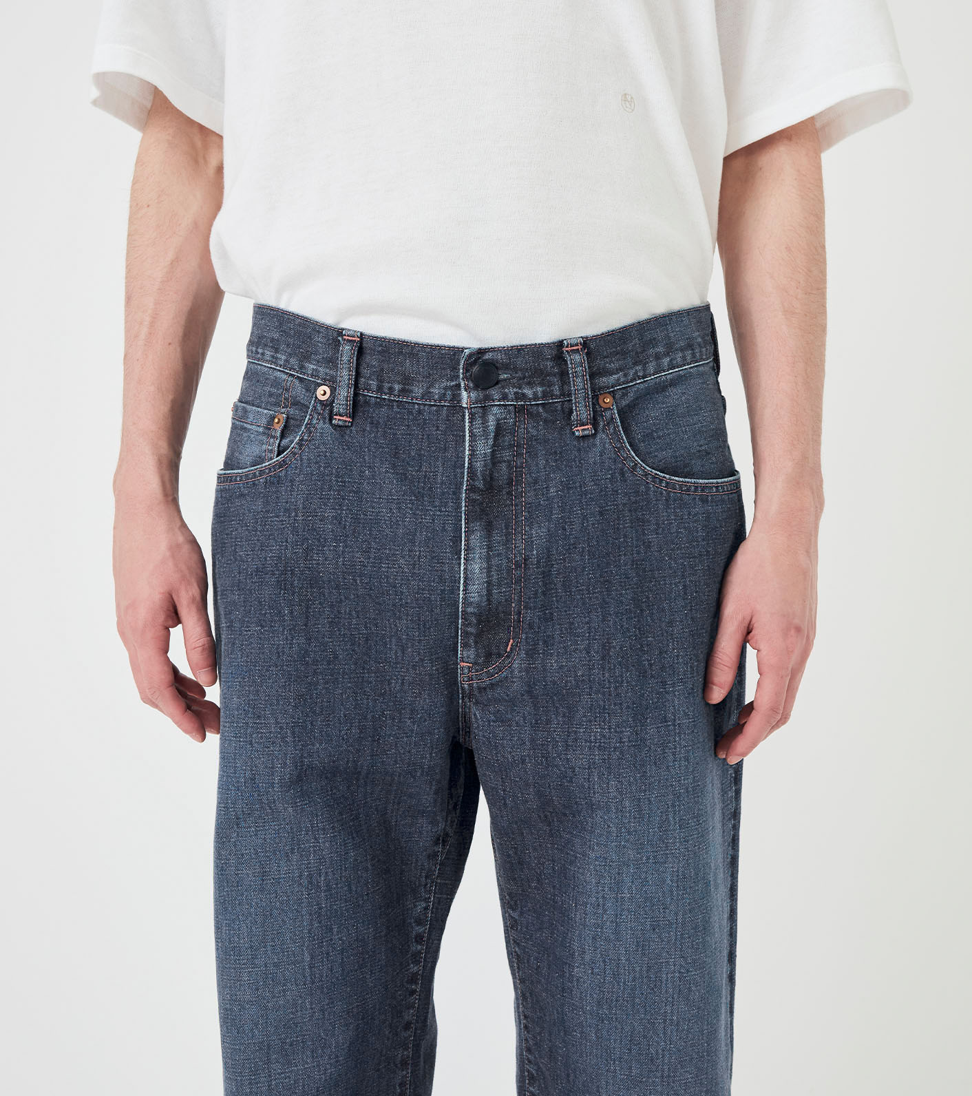 Selvage Denim Straight Pants