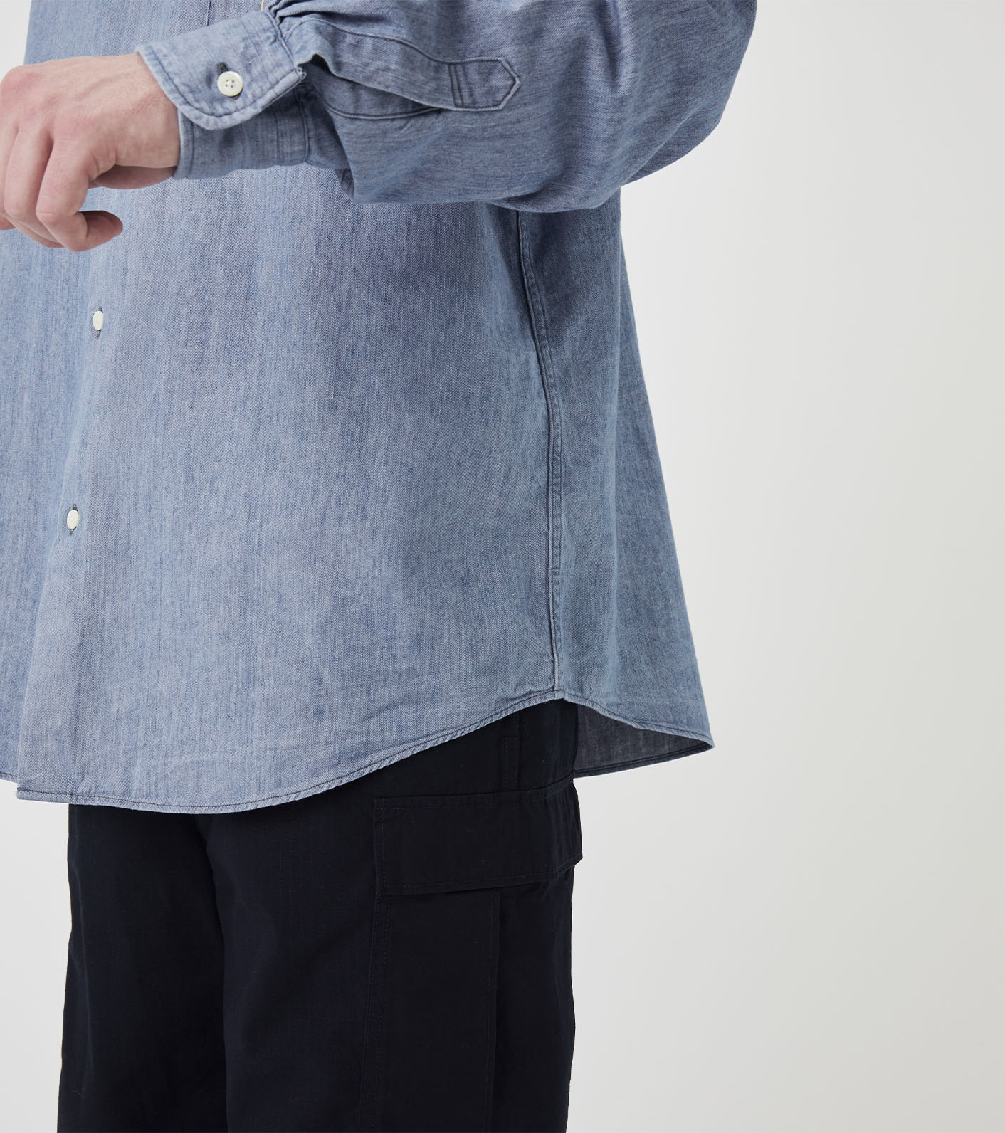 OOAL Button Down Denim Shirt