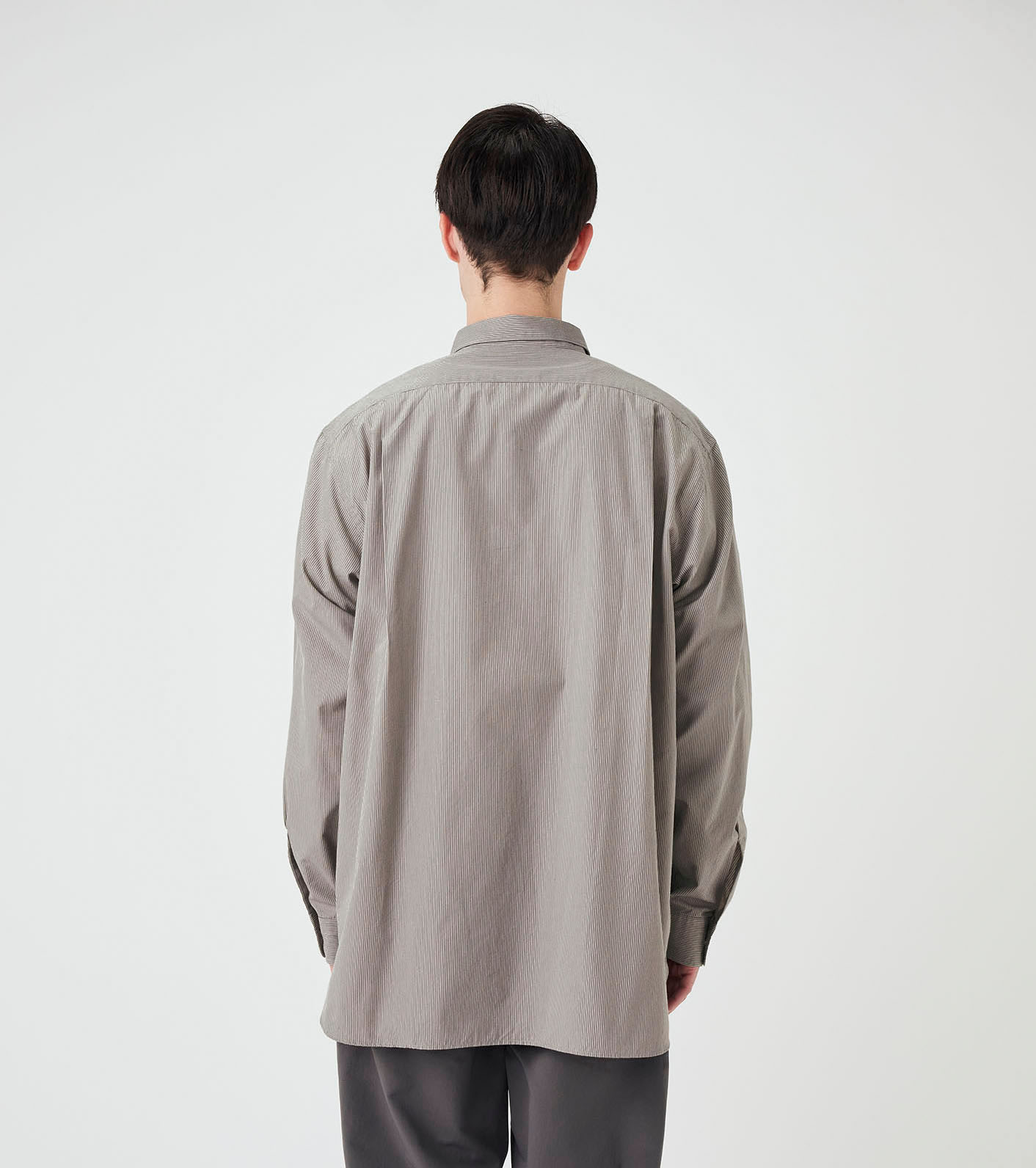 Regular Collar Striped Wind Shirt