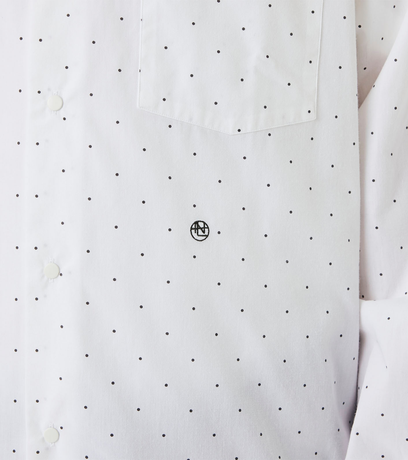 Regular Collar Dot Wind Shirt