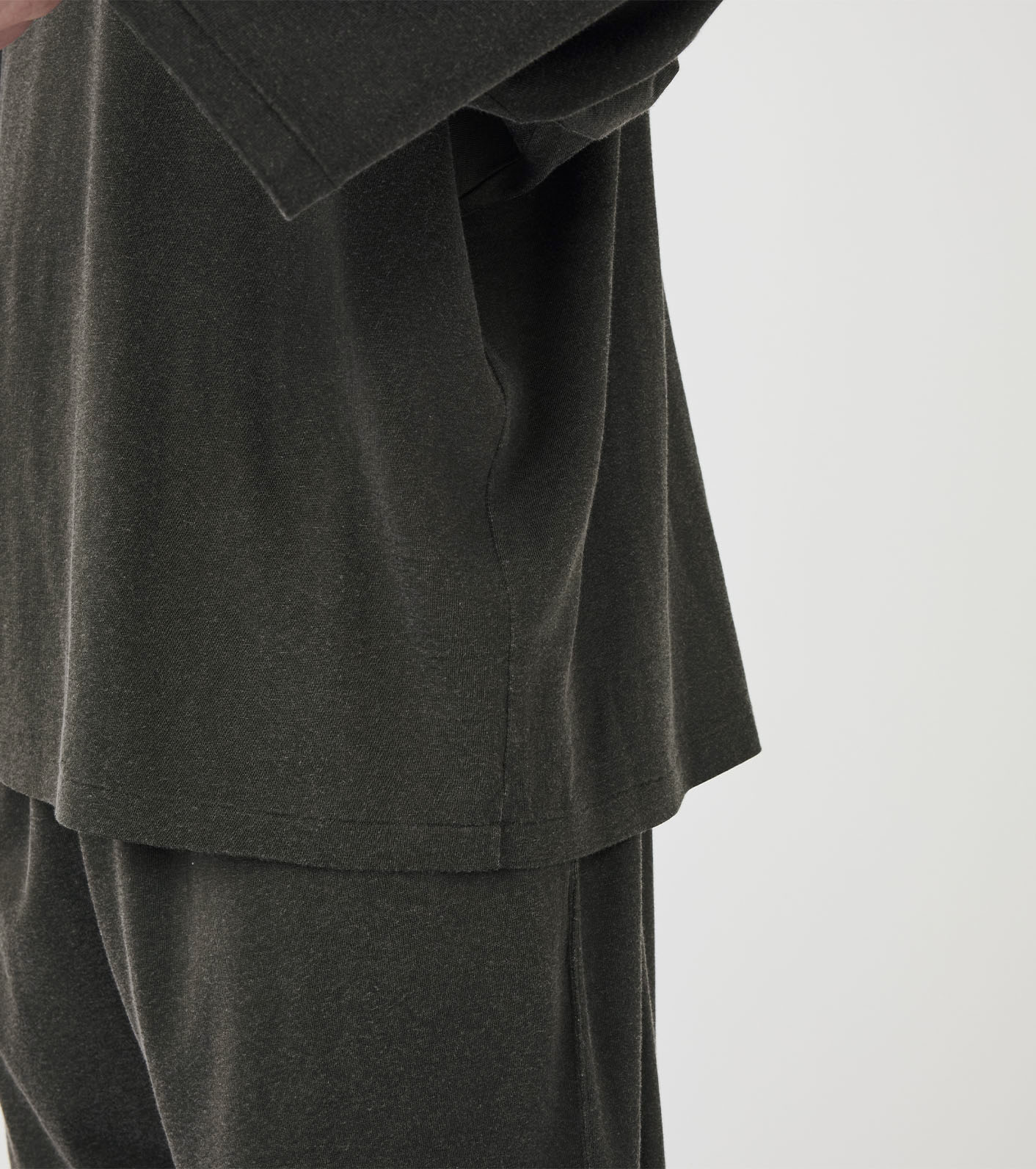 OOAL Rayon Cotton Long Sleeve Tee