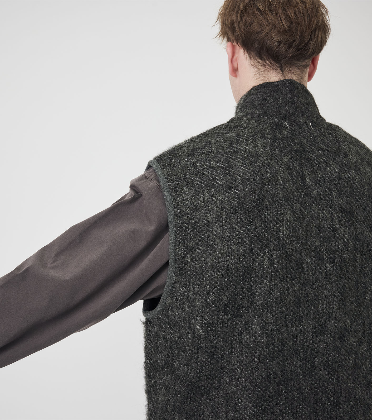 OOAL Zip Up Mohair Vest