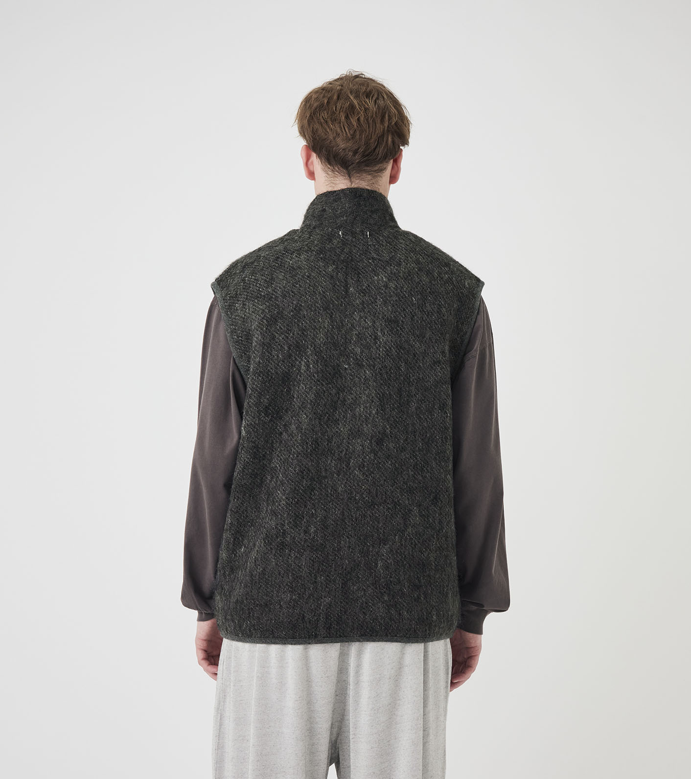 OOAL Zip Up Mohair Vest