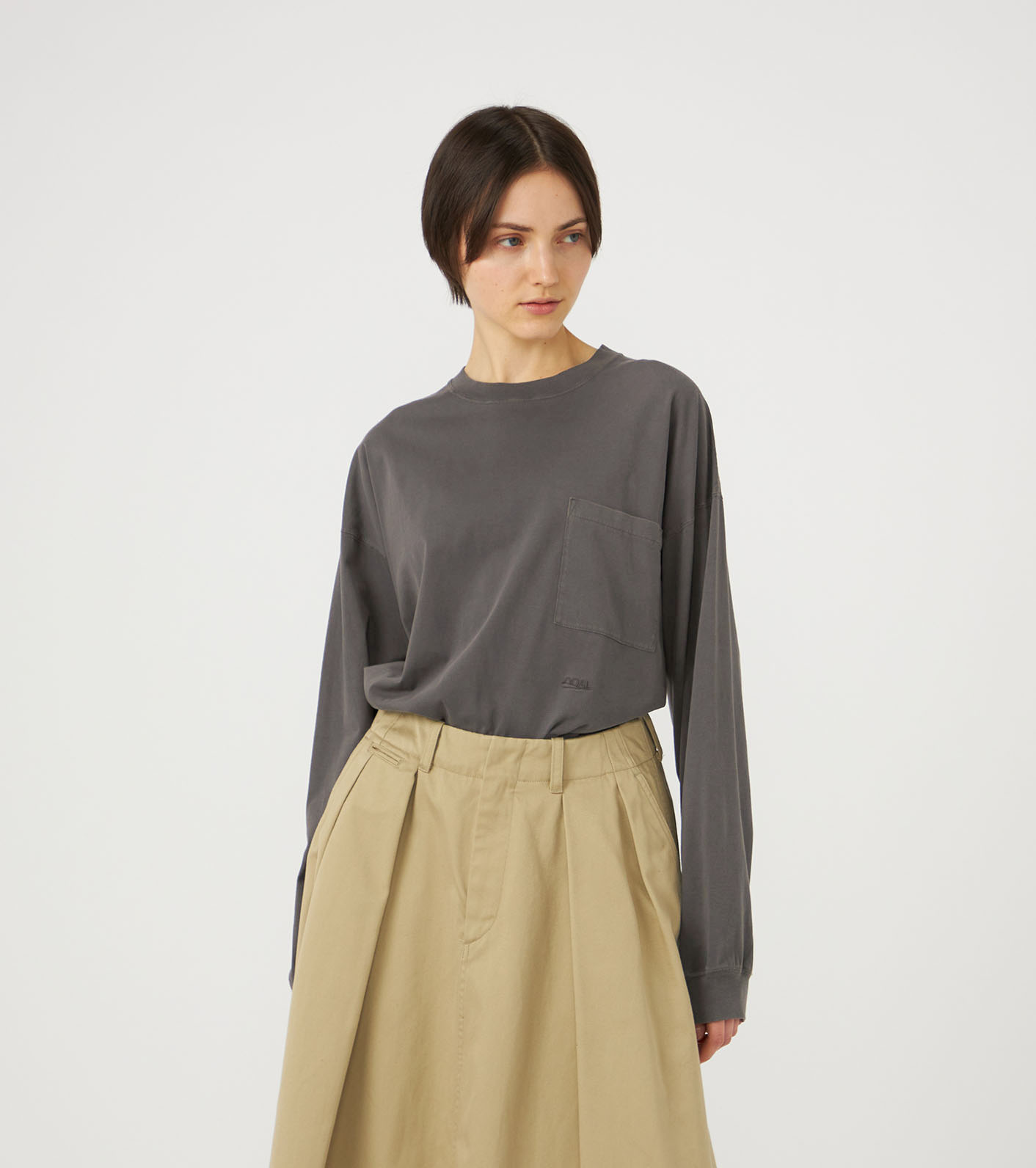 OOAL Long Sleeve Pocket Tee