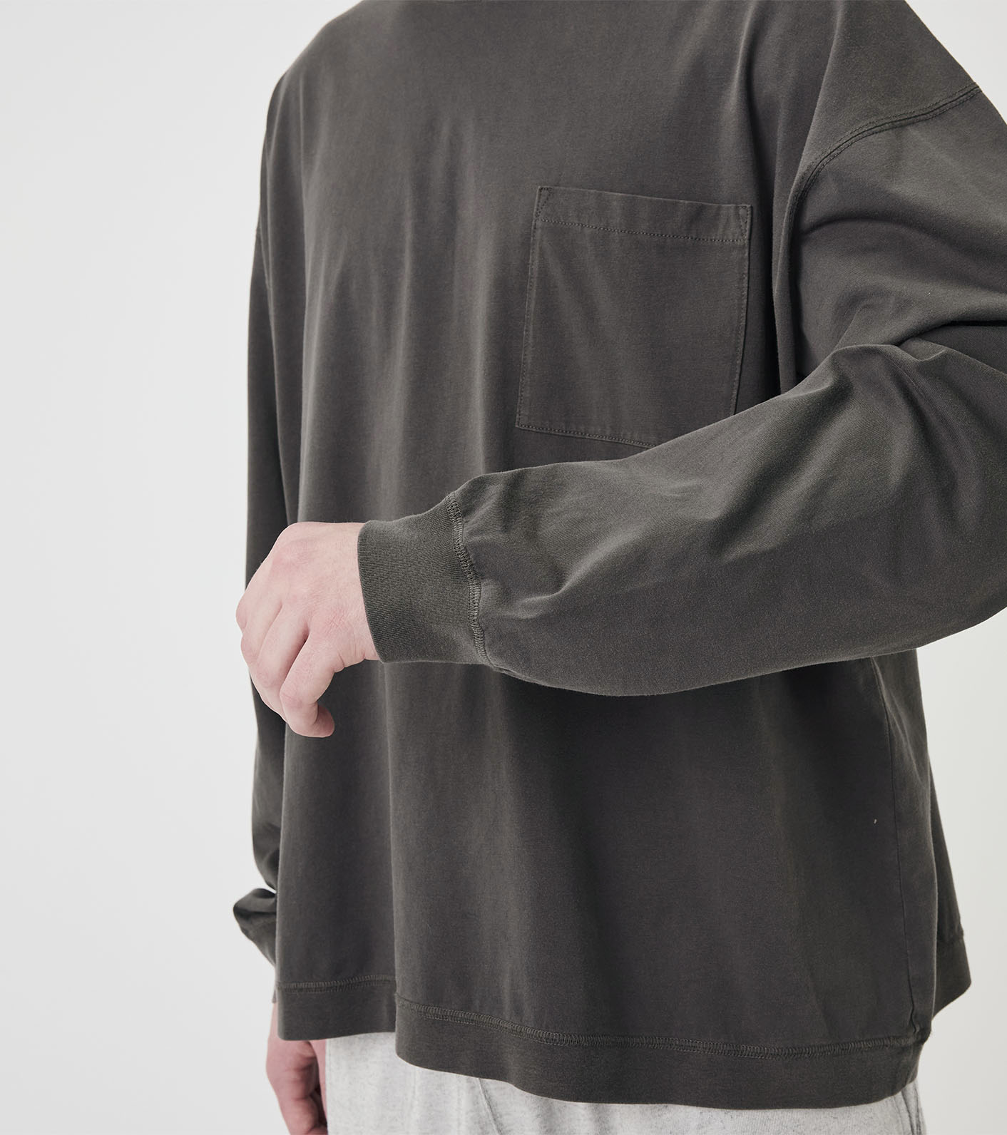 OOAL Long Sleeve Pocket Tee